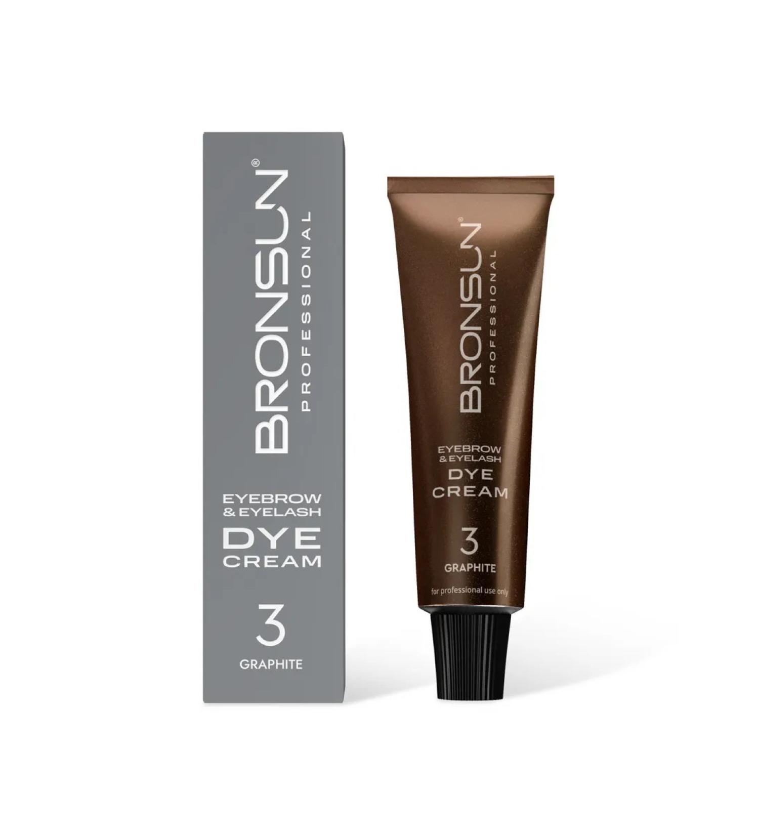 Bronsun Cream-painting for eyelashes and eyebrows Brondes graphite 15ml - Buy Online on GoSupps.com