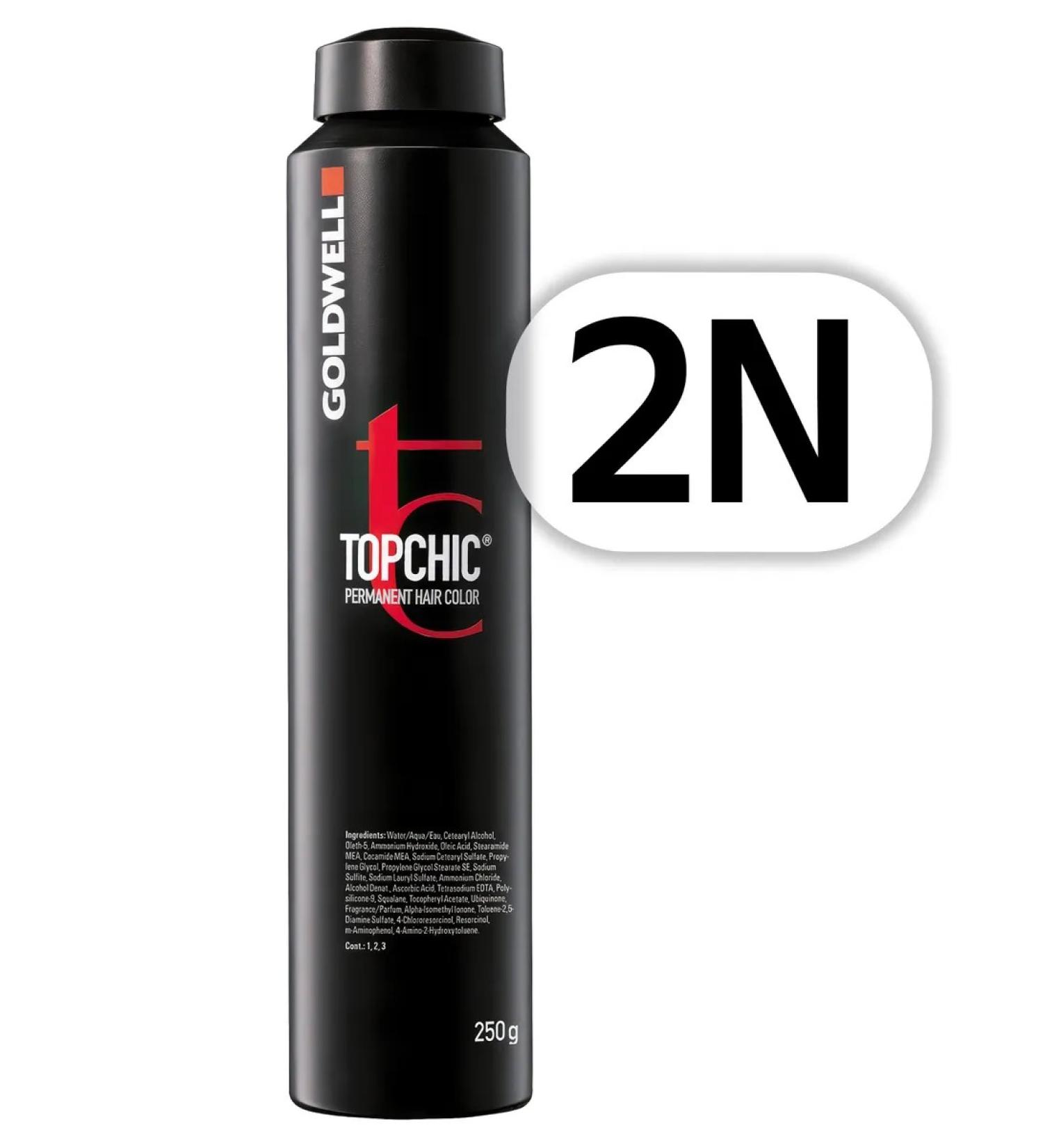 Goldwell Persistent hair cream for hair in the Topchic 2N 250 ml cylinder - Buy Online on GoSupps.com