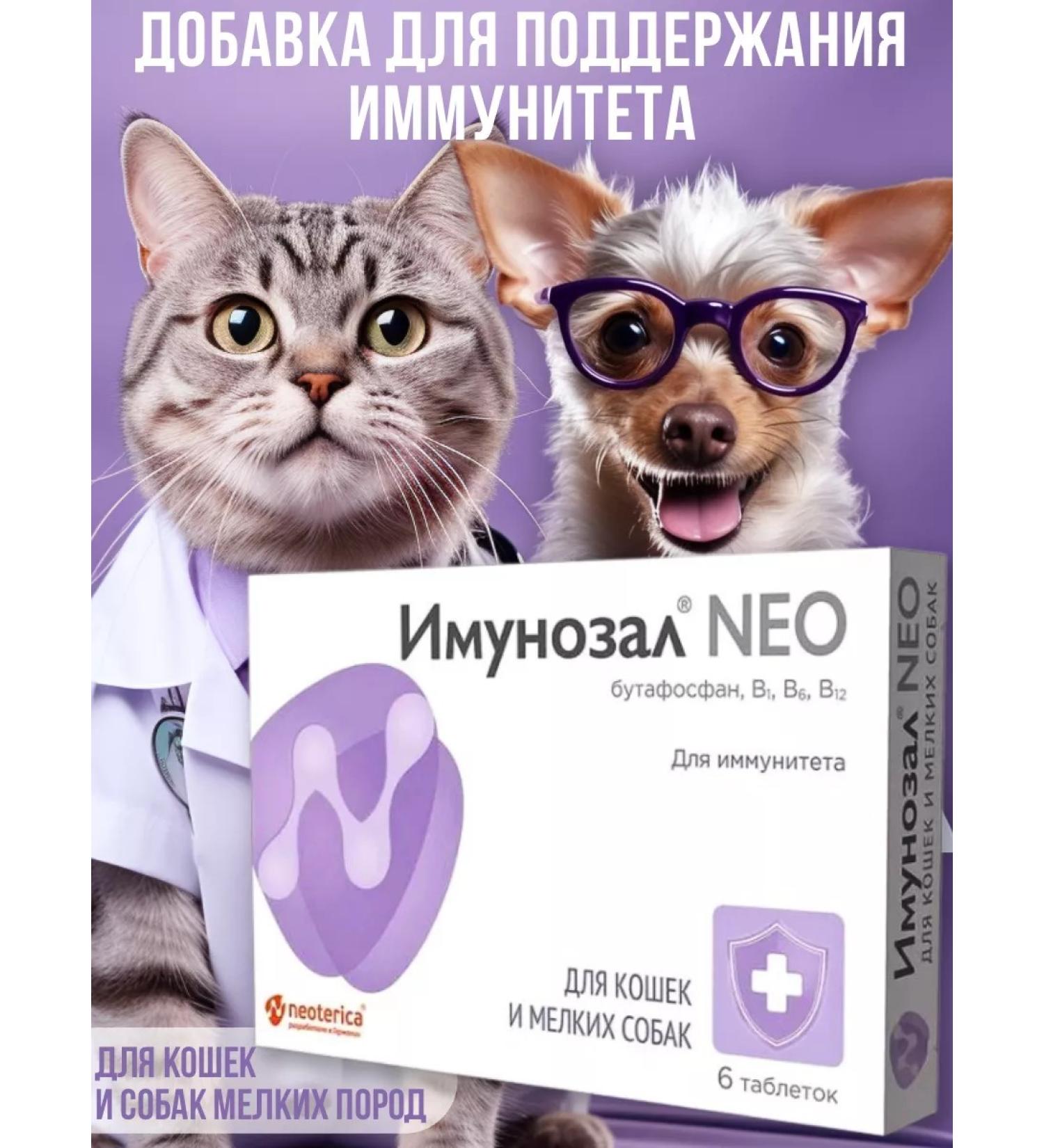 Neoterica NEO immunosale for cats and small dogs 6 tablets - Buy Online on GoSupps.com