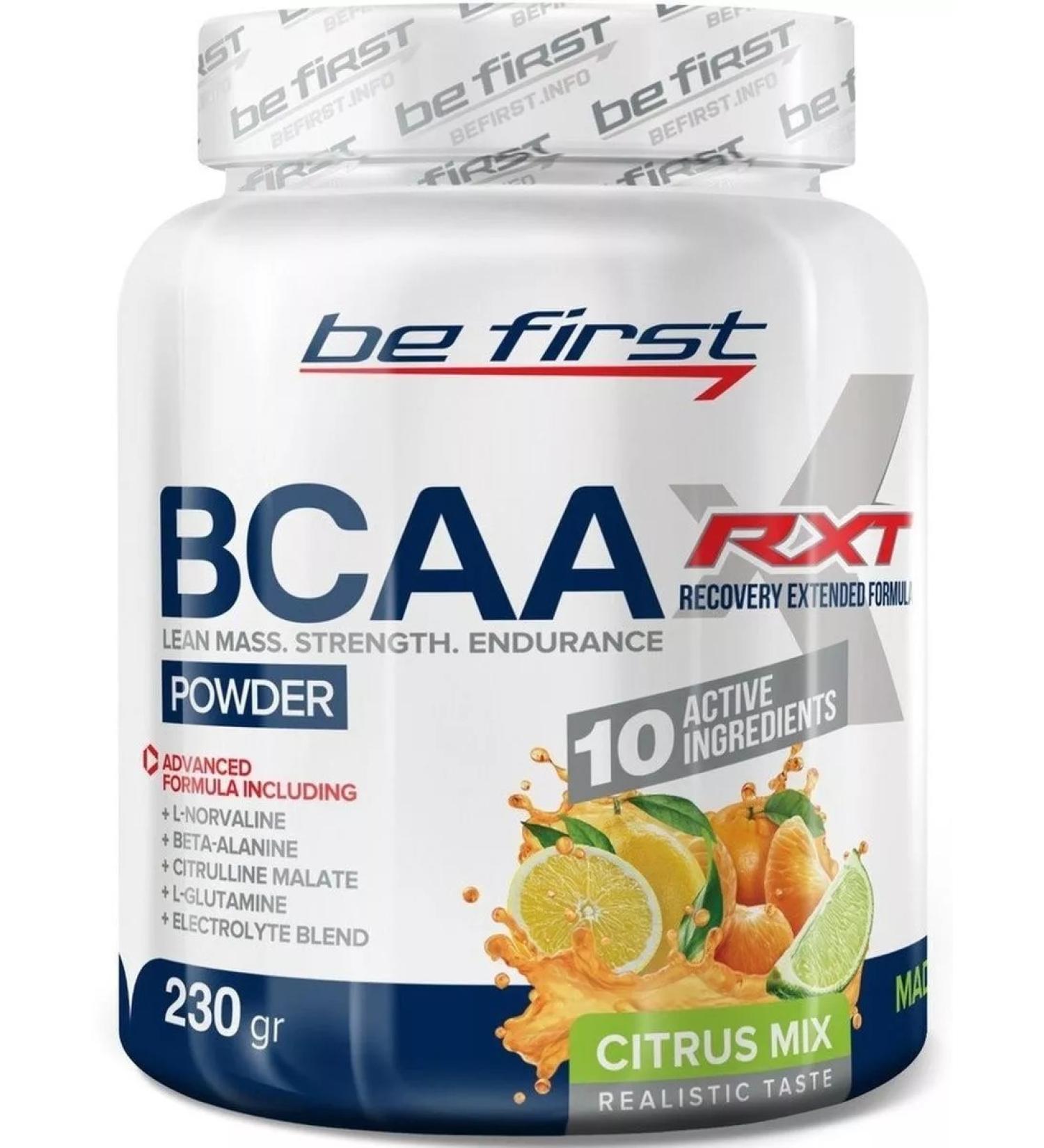 Be First BCAA RXT POWDER BCA citrus mix 230g