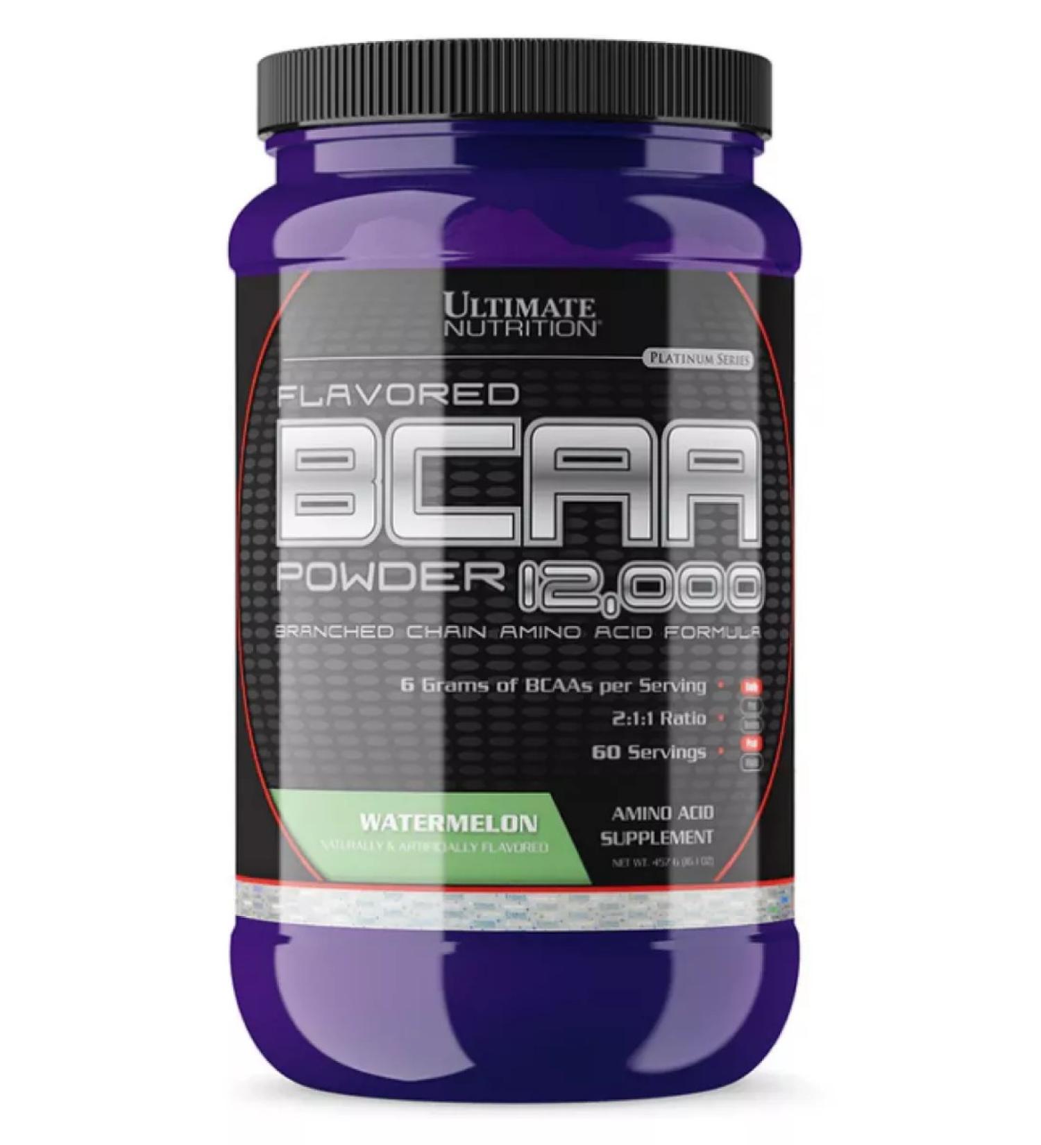 Ultimate Nutrition BCAA 12000 POWDER BCAAA amino acids 2-1-1 powder 457g - Buy Online on GoSupps.com