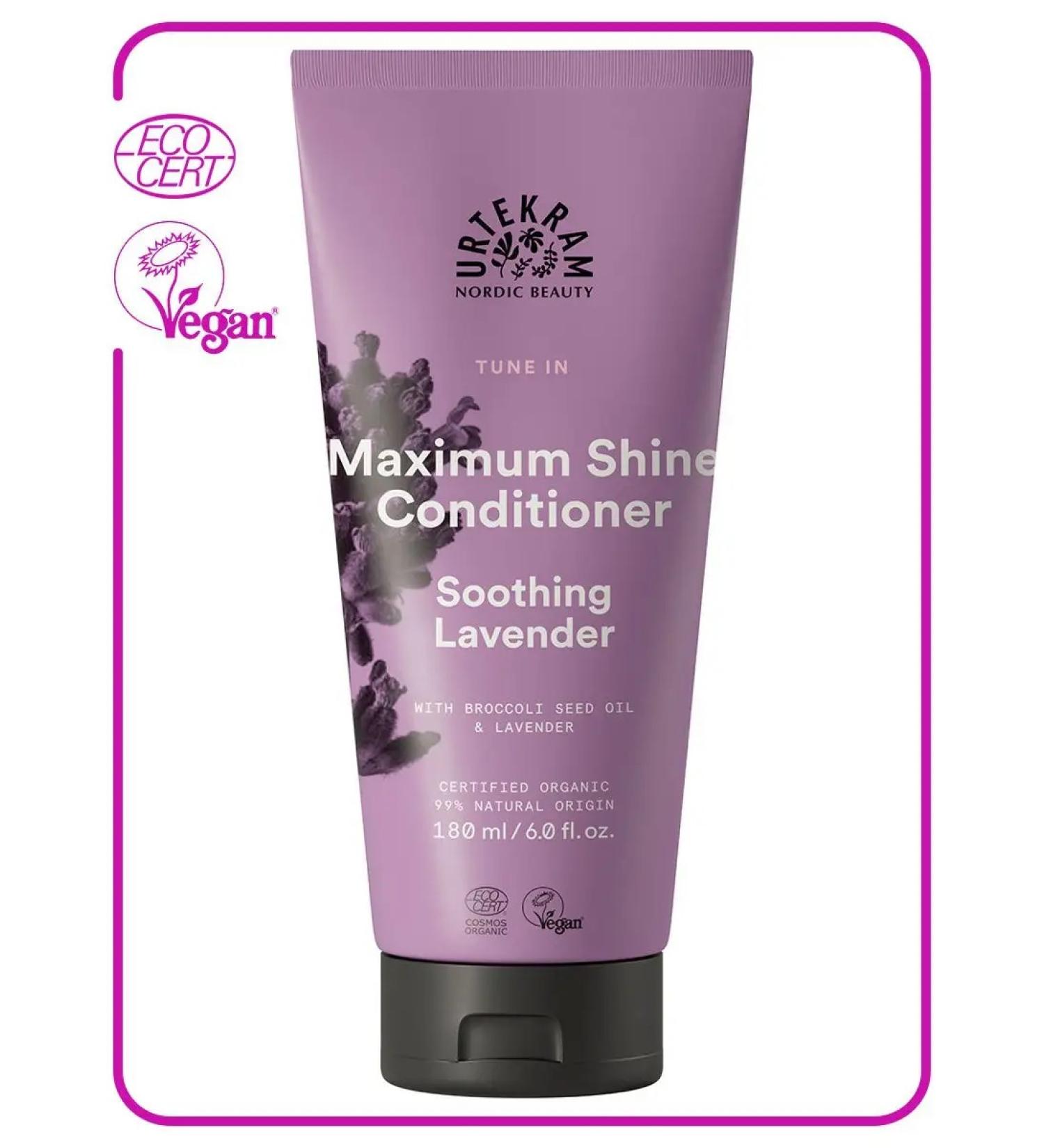 Urtekram Eco air conditioning for shine hair soothing lavender 180ml - Buy Online on GoSupps.com