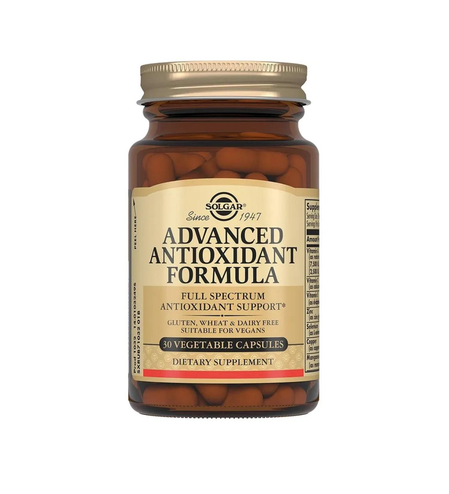 Solgar antioxidant formula 30 capsules - 1 - Buy Online on GoSupps.com