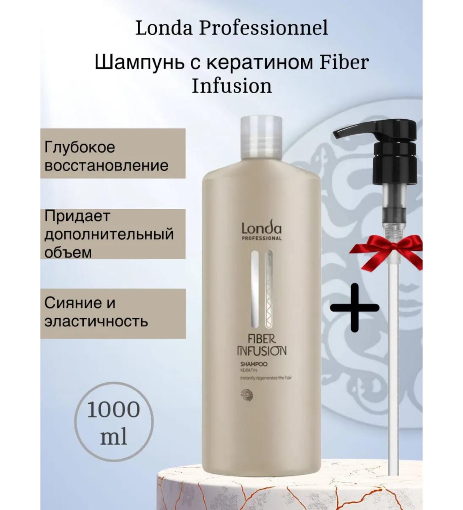 LONDA Ceratin shampoo Fiber Infusion 1000 ml - Buy Online on GoSupps.com