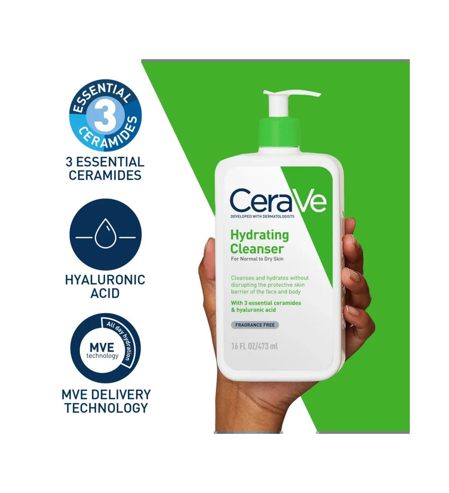 CeraVe Hydrating Cream to Foam Cleanser 236