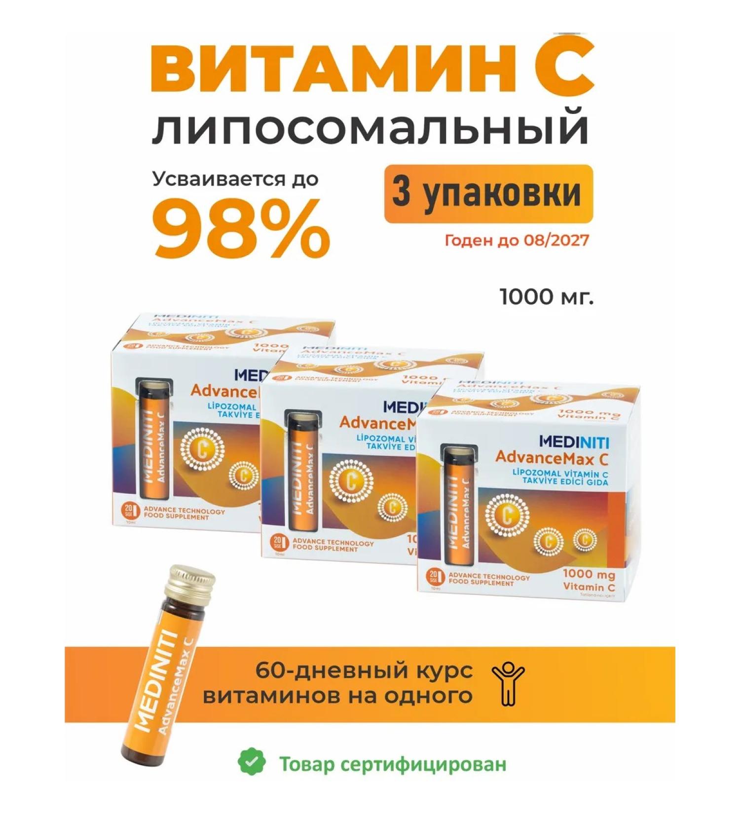 MEDINITI Vitamin C children's liposomal liquid - Buy Online on GoSupps.com