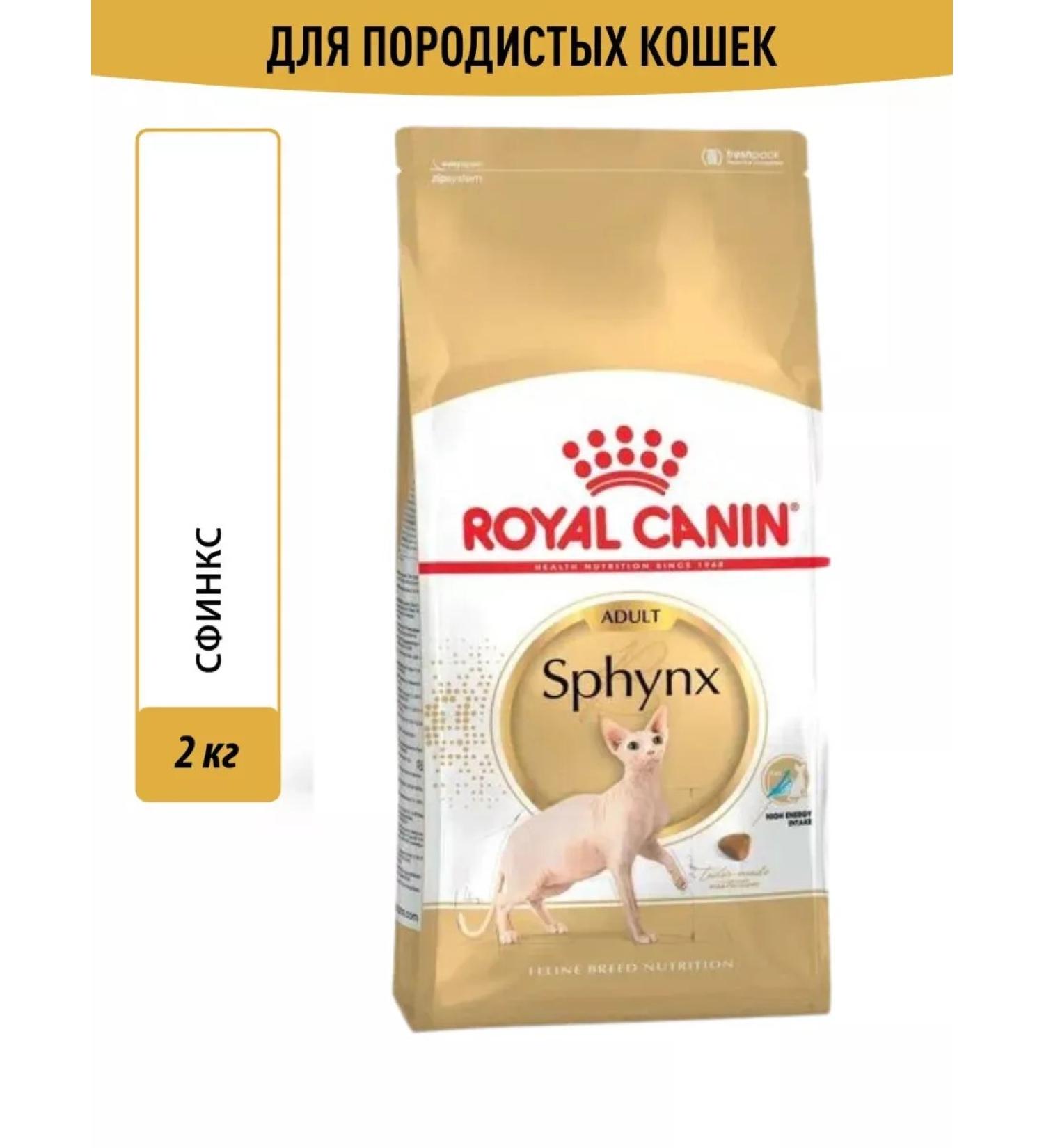 ROYAL CANIN Dry food sphynx adult for sphinx cats 2 kg - Buy Online on GoSupps.com