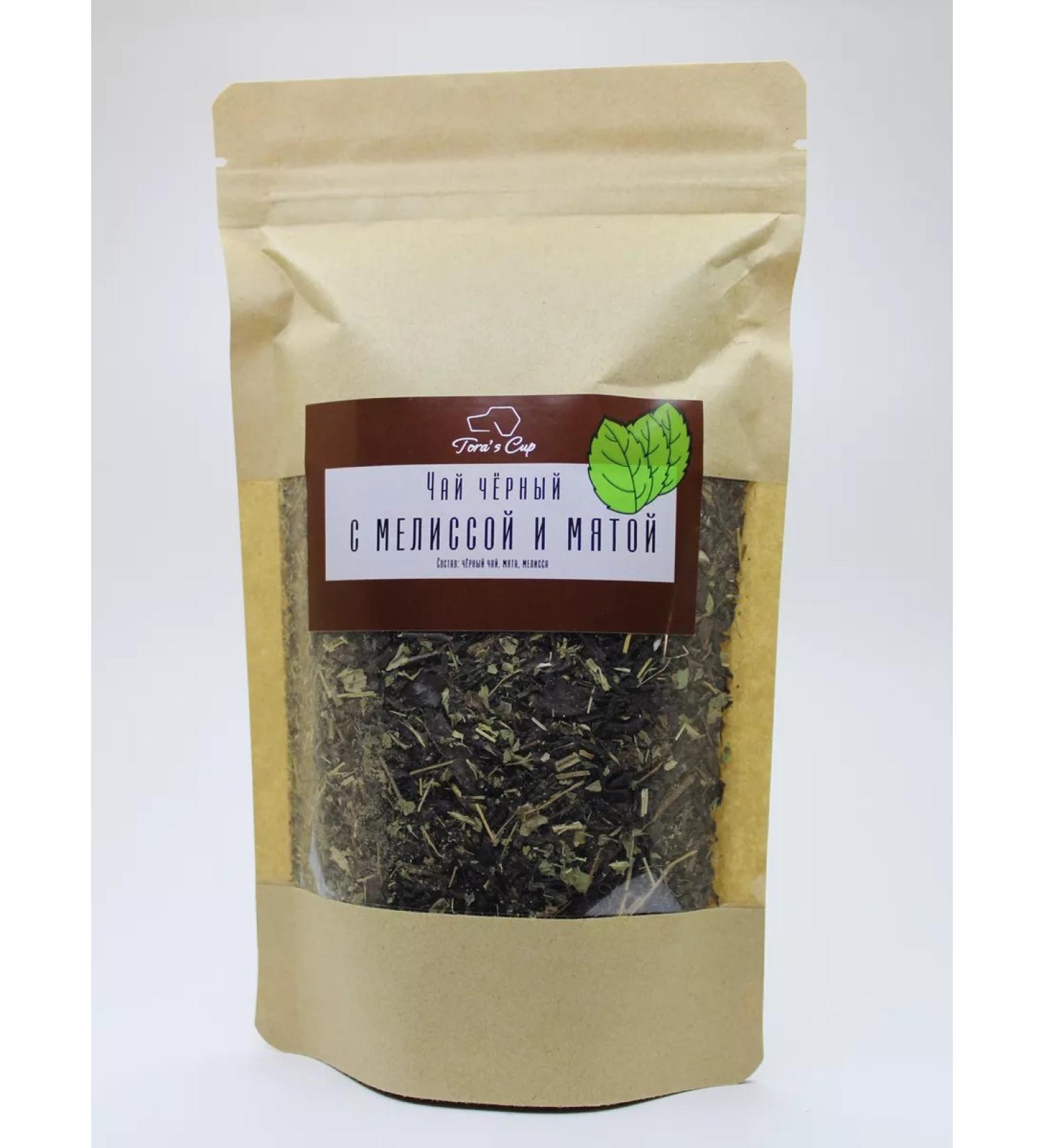 Tora's Cup Black tea with lemon balm and mint 100 g - Buy Online on GoSupps.com