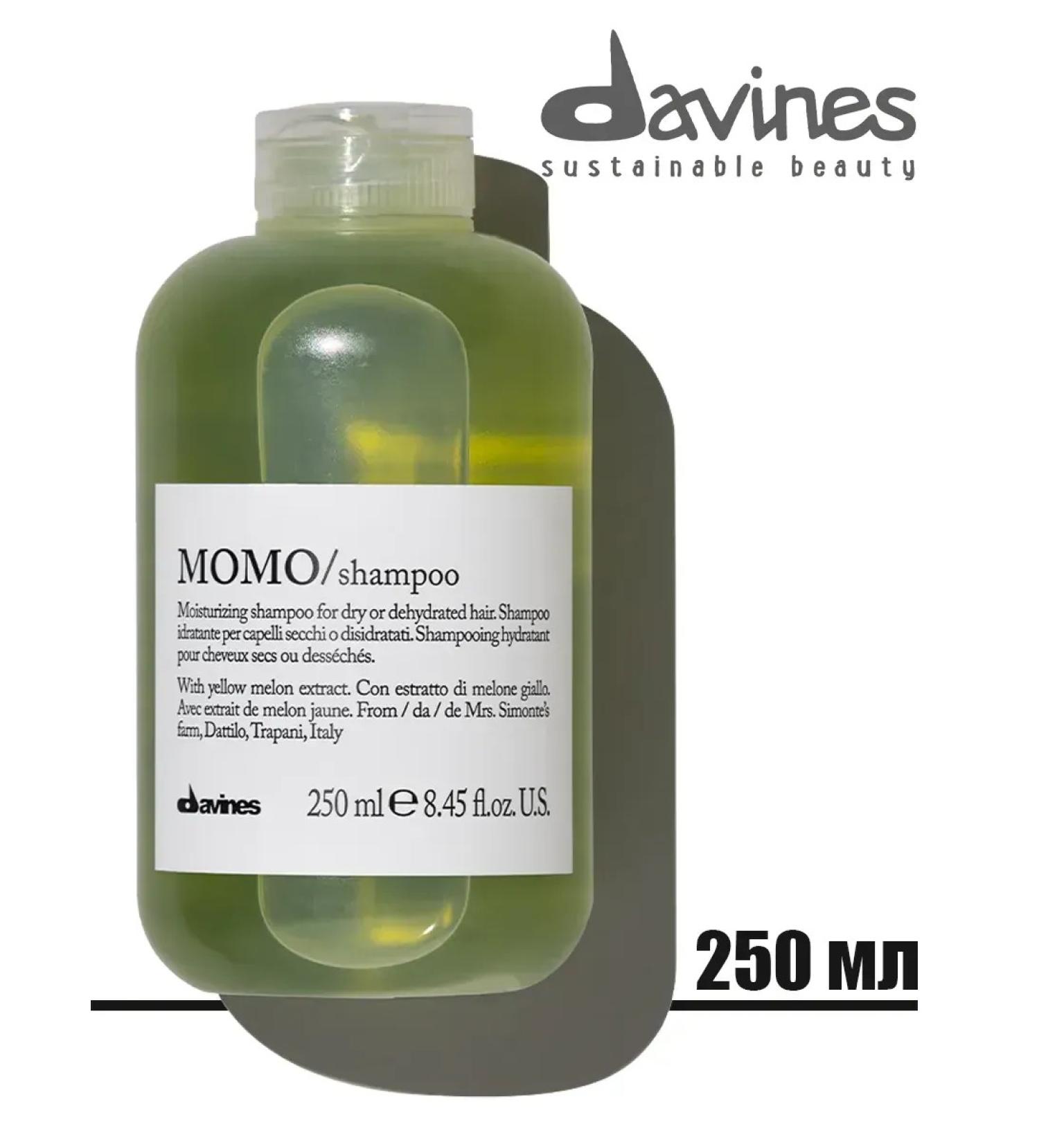 Davines Momo shampoo for deep moisturizing dry hair - Buy Online on GoSupps.com