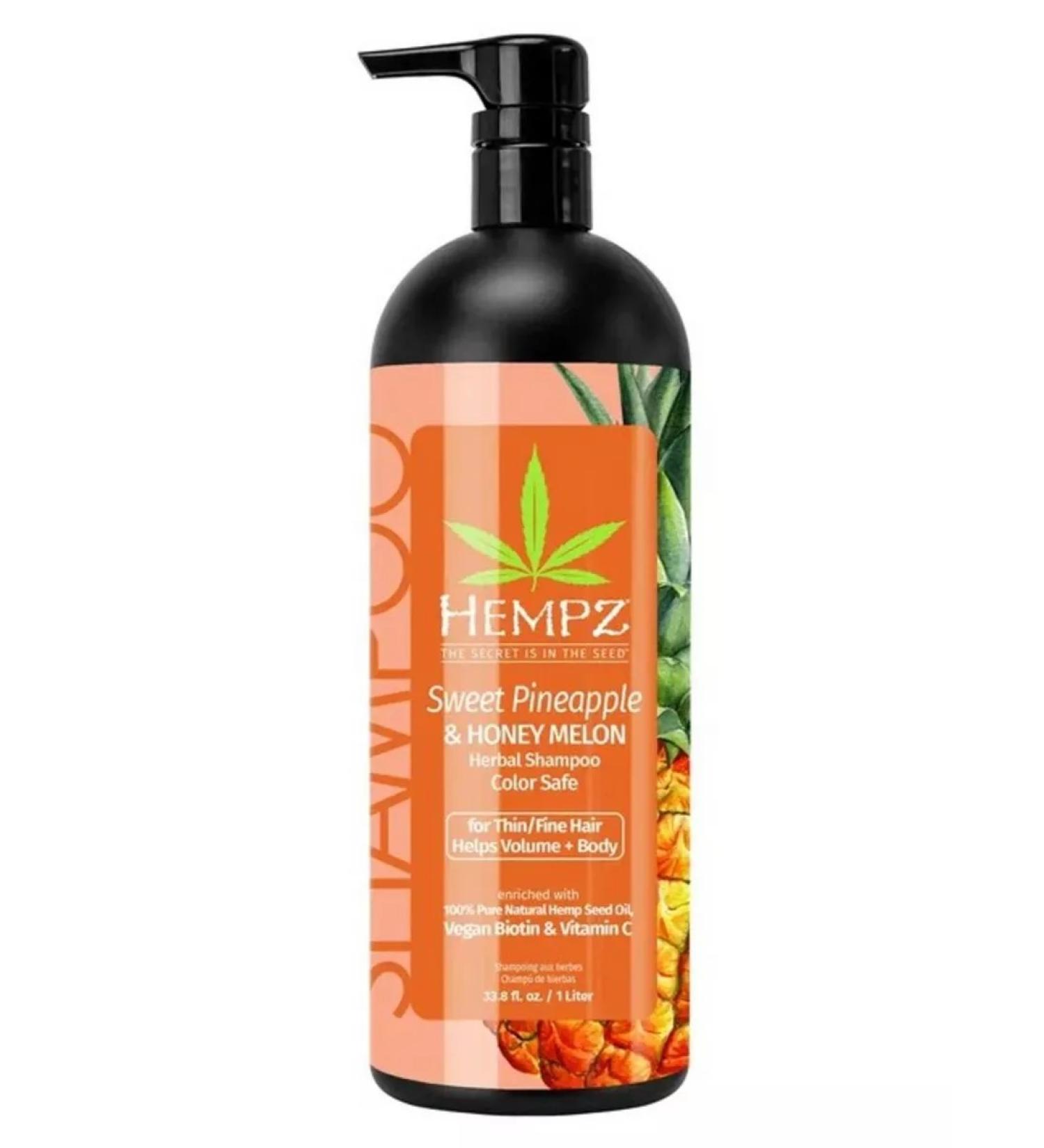 HEMPZ Sweet PineApple & Honey Melon Herbal Shampoo for volume