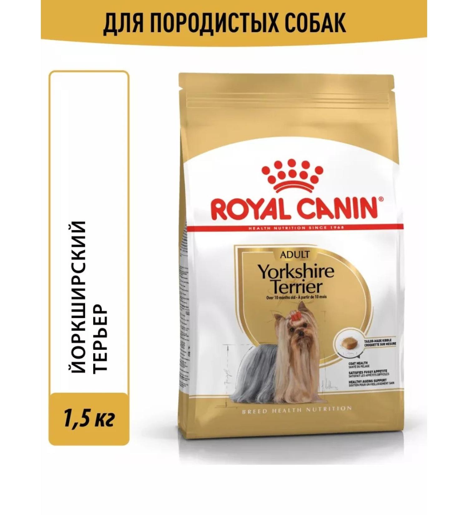ROYAL CANIN Dry food yorkshireterrier for terriers from 10 months 1.5 kg - Buy Online on GoSupps.com