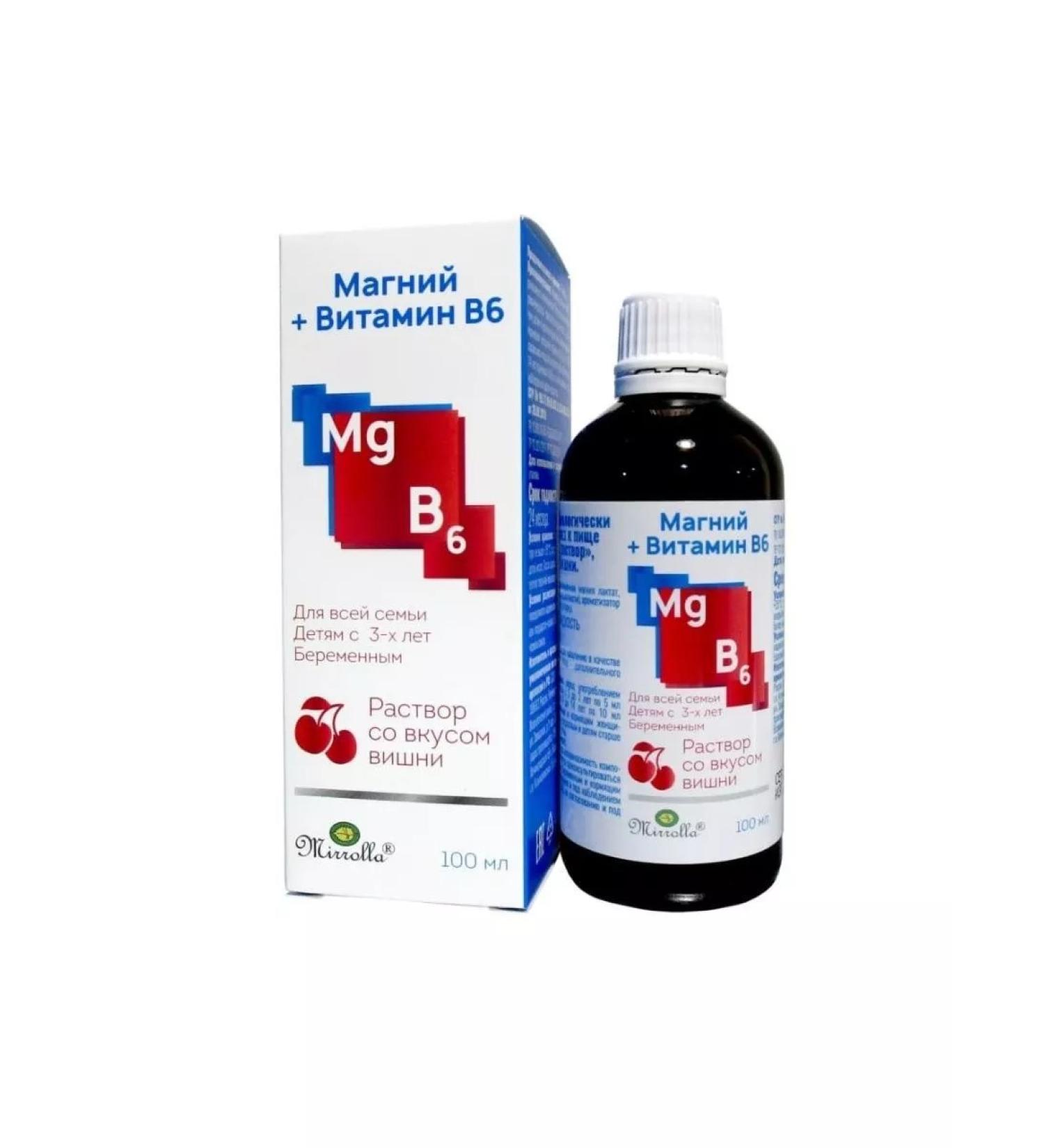 bee lab Magnesium B6 solution with cherry taste 3+ 100 ml