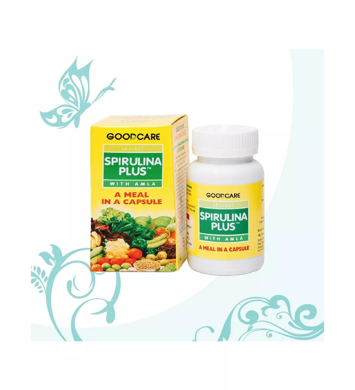 Baidyanath Spirulina with amla Spirulina Plus with Amla 60 caps - Buy Online on GoSupps.com