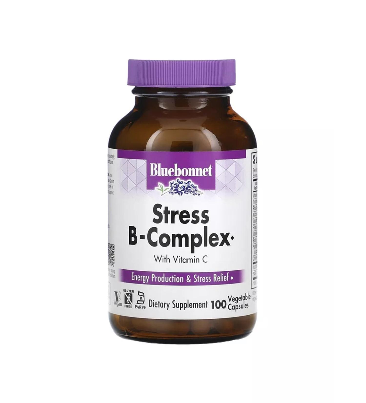 Bluebonnet Nutrition Stress B-Complex 100 plant capsules