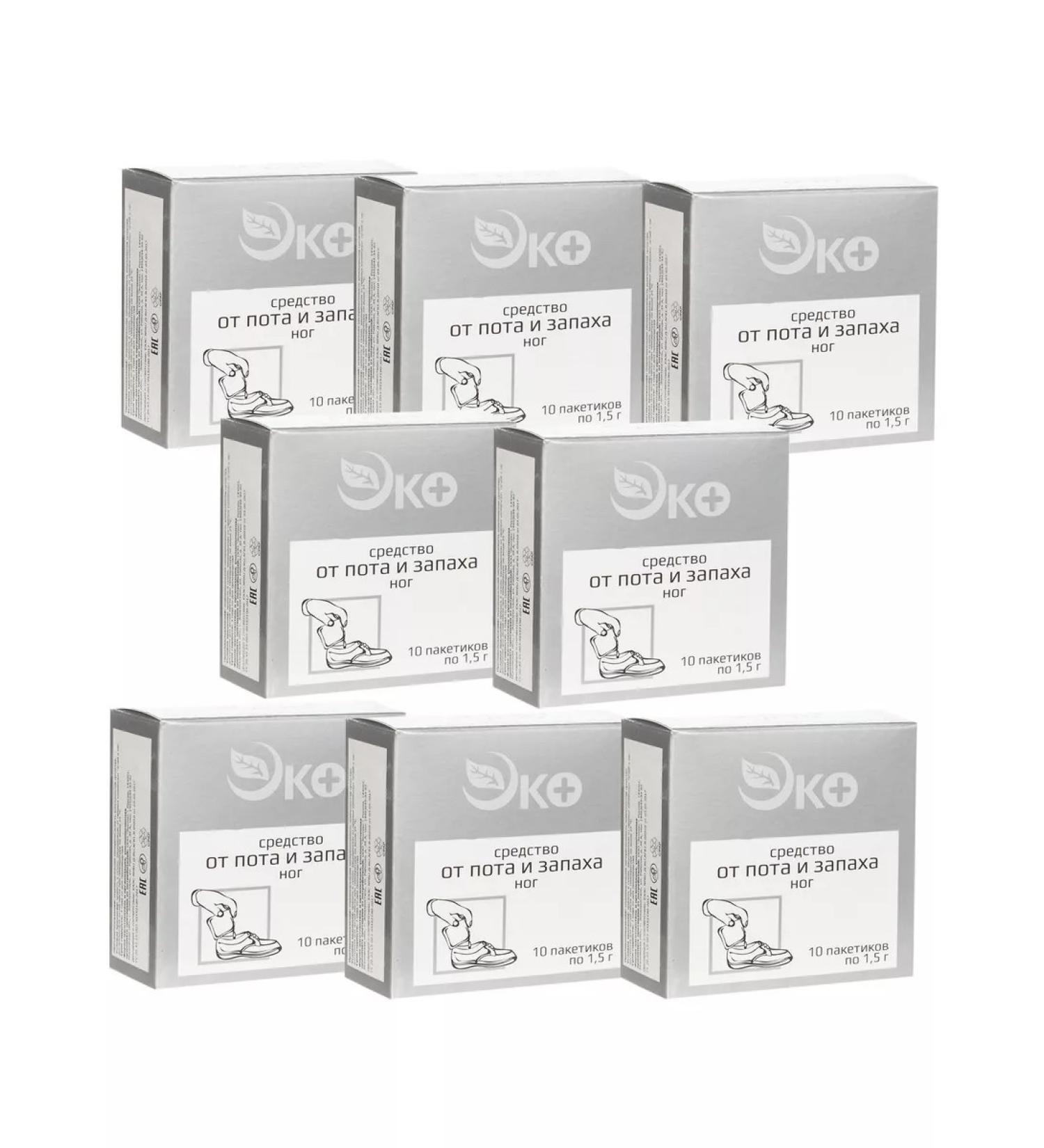 Ecotex Remedy for sweat and smell of the legs 10 pcs*8 U - Buy Online on GoSupps.com