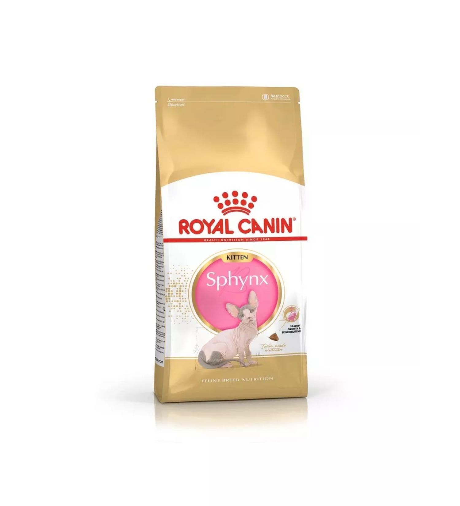 ROYAL CANIN Royalcanin SPhynx Kitten food for kittens por. Sphinx 2kg - Buy Online on GoSupps.com