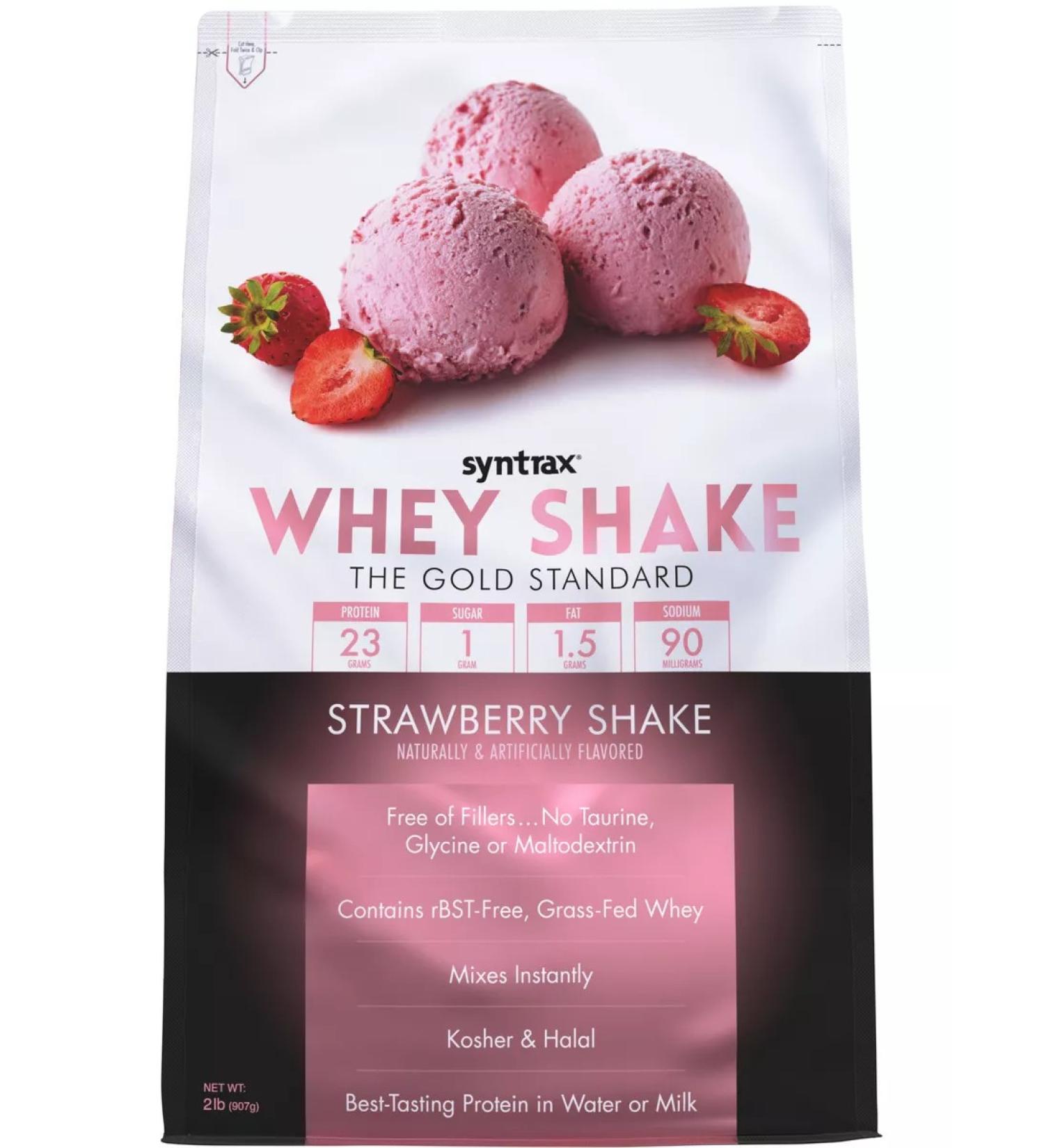 SYNTRAX Protein Whey Shake 907 g - strawberry cocktail - Buy Online on GoSupps.com
