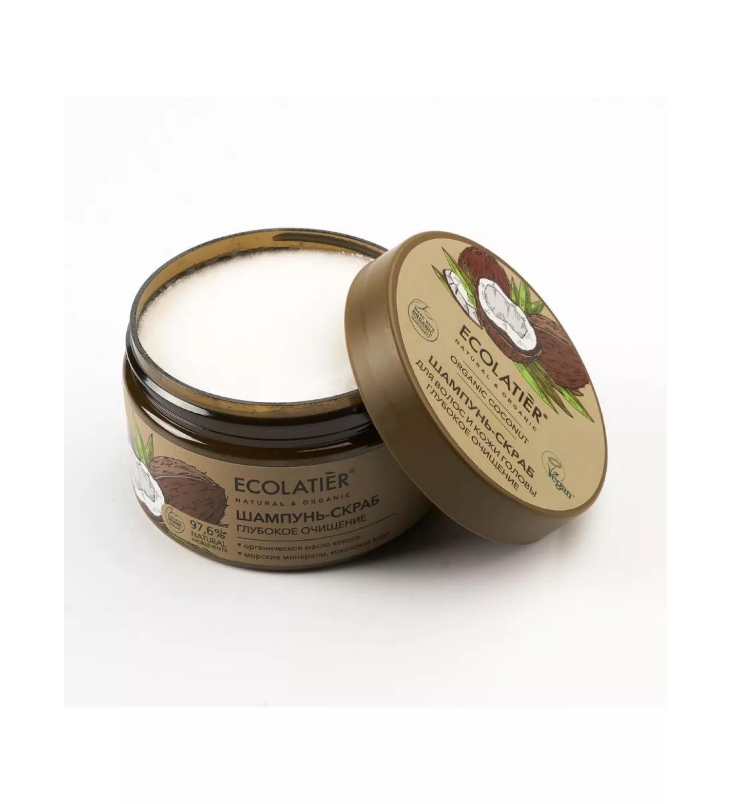 ECOLATIER Hair shampoo-scrub deep cleansing - Buy Online on GoSupps.com