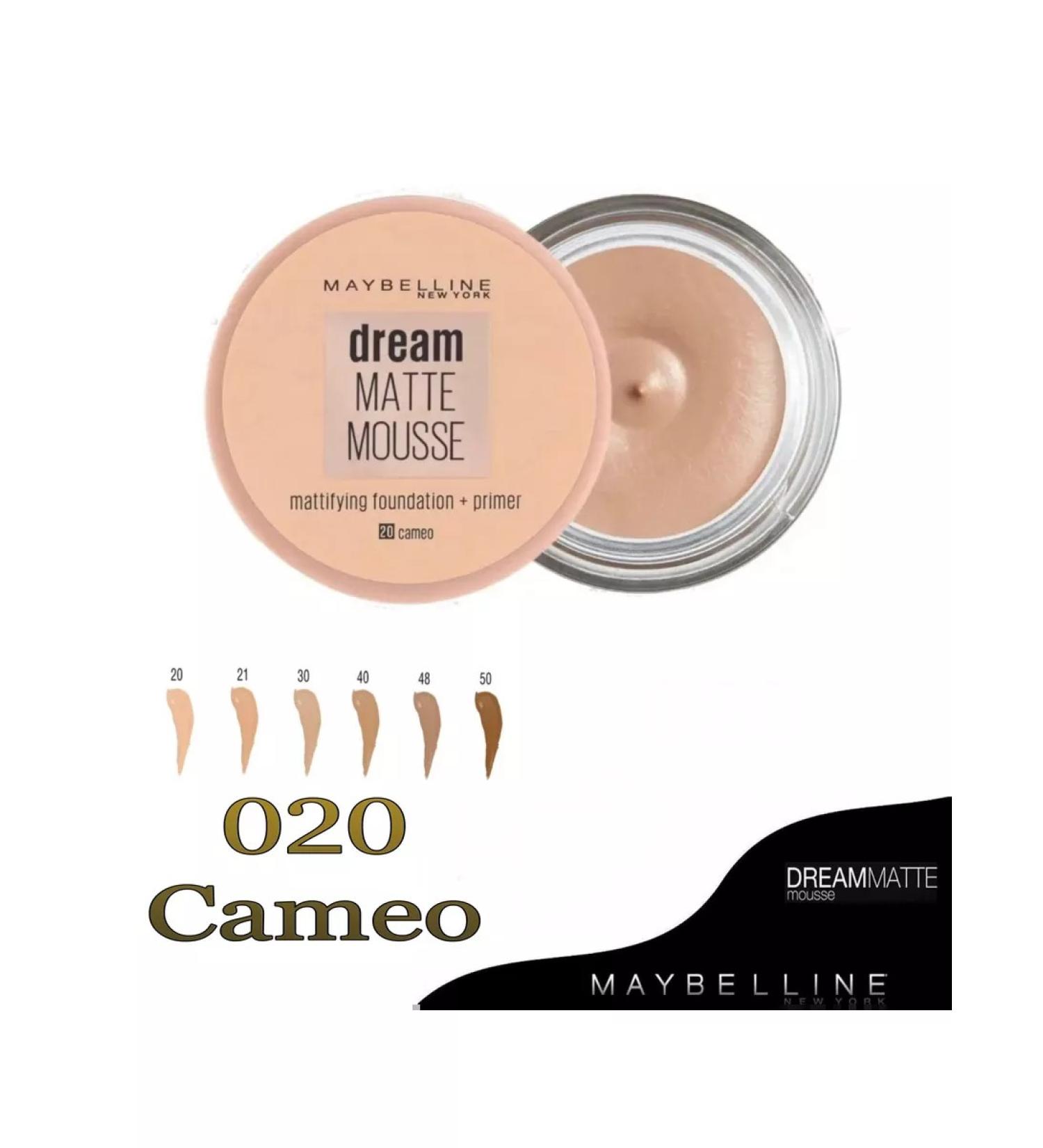 Maybelline New York Tonal face cream Dream Matte Mousse 20 Cameo 18 ml - Buy Online on GoSupps.com