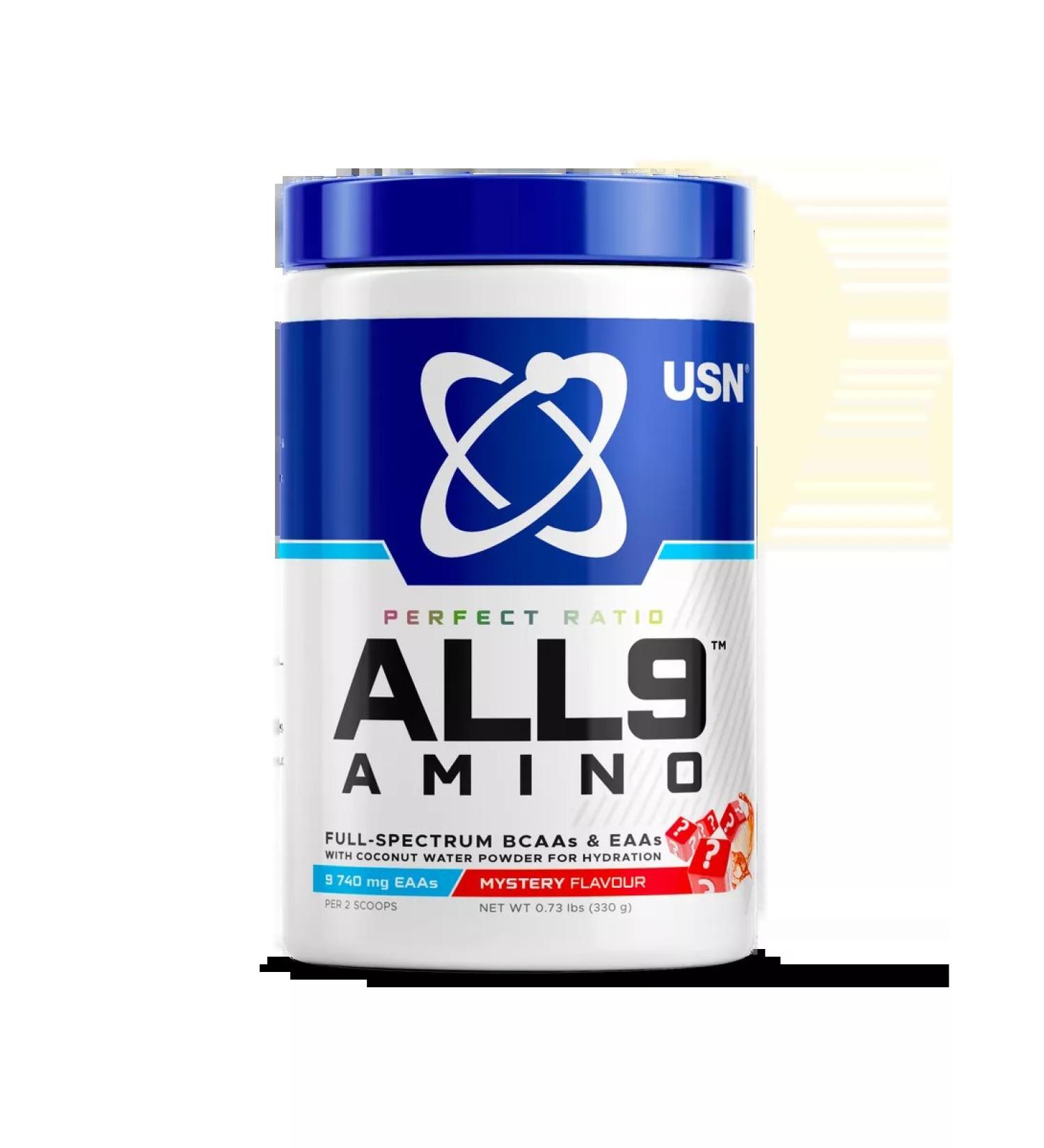 USN All 9 Amino Mystery Secret 330 g