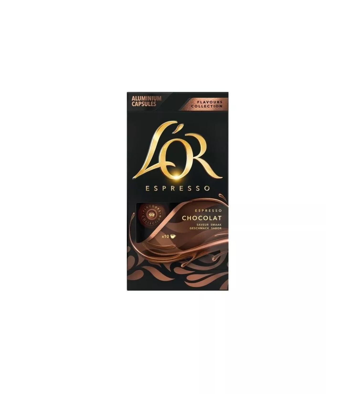 L'OR Coffee in Espresso Chocolate capsules 10 capsules - Buy Online on GoSupps.com