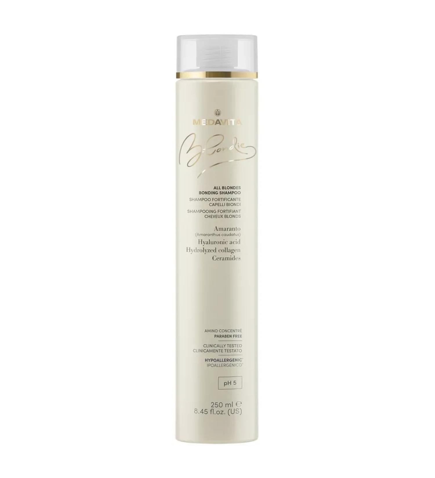 Medavita Blondie shampoo for clarified hair strengthening 250 ml