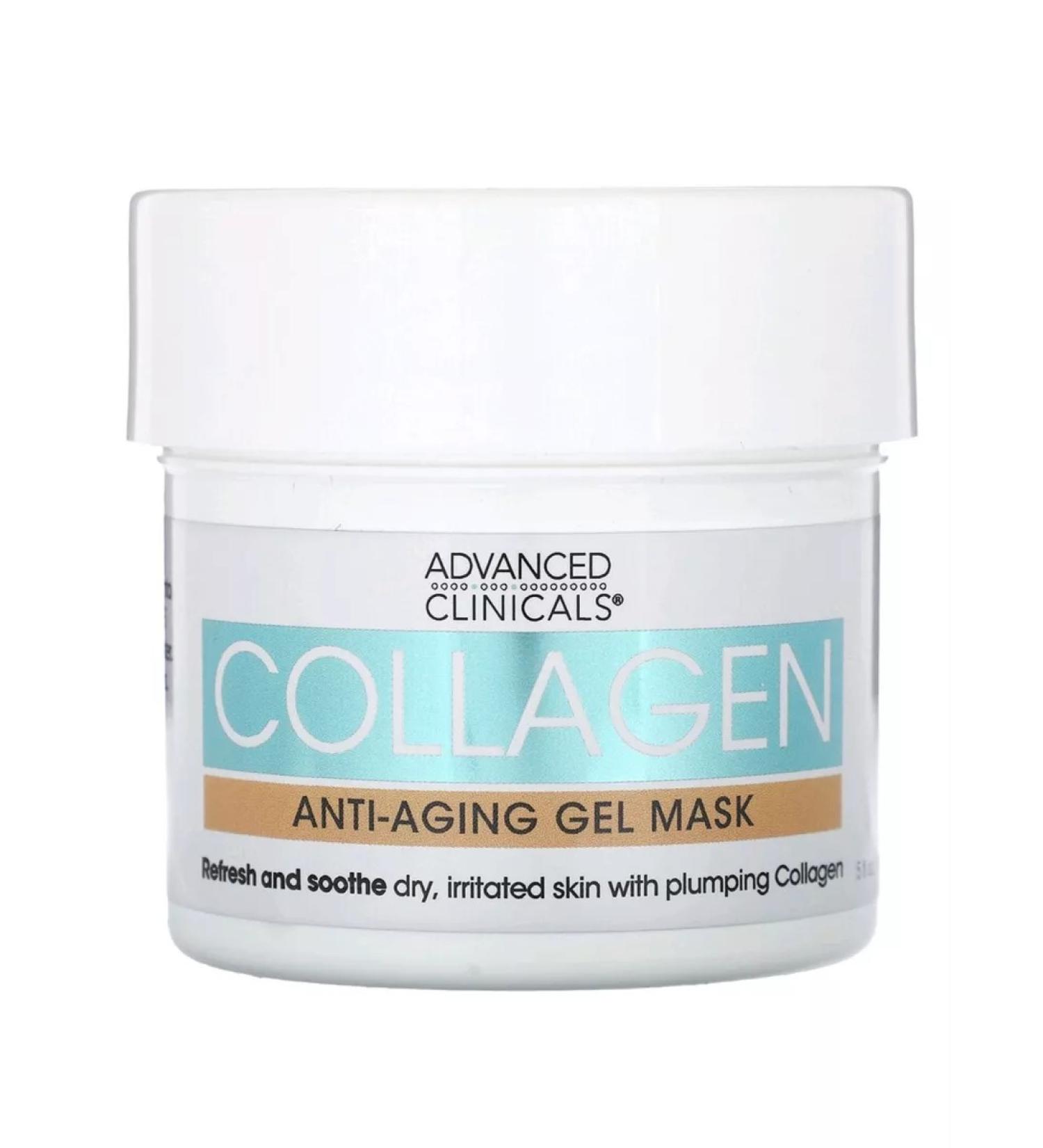 Advanced Clinicals Anti -aging gel mask 148 ml - Buy Online on GoSupps.com