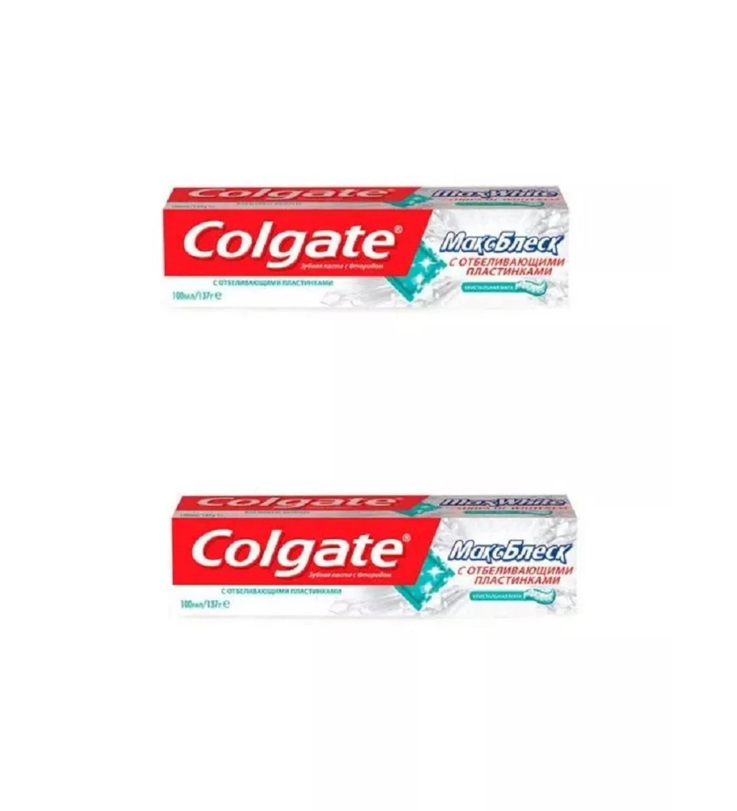 COLGATE Toothpaste max shine bleaching 100 ml 2 pcs