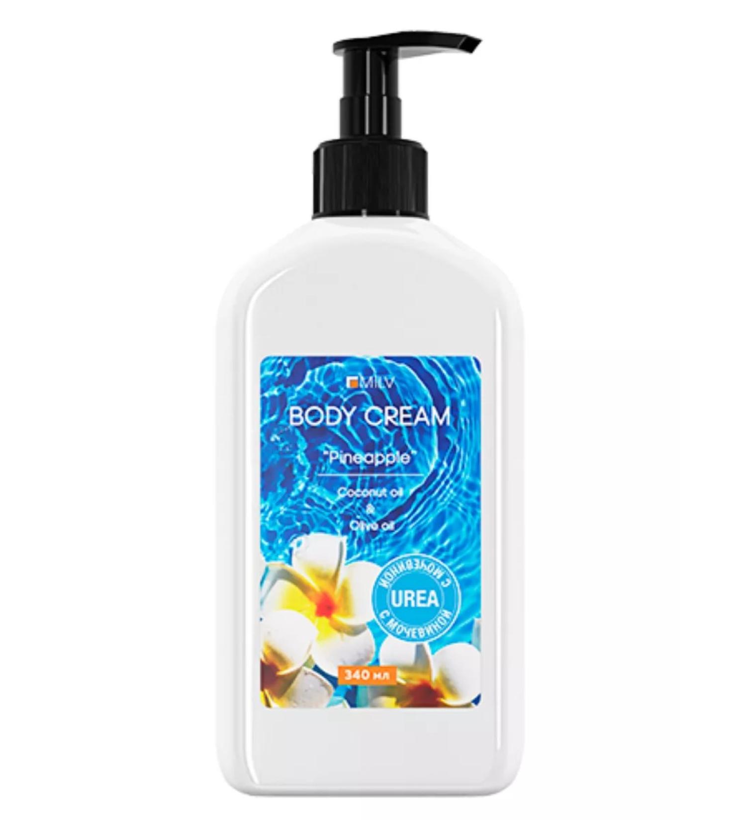 MILV Body cream with urea "pineapp" 340 ml