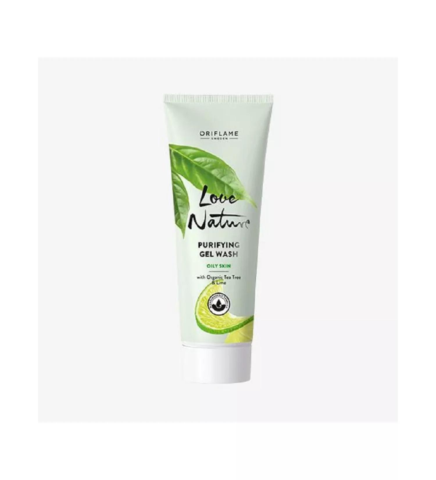 Oriflame Love Nature gel for washing with tea tree and lime
