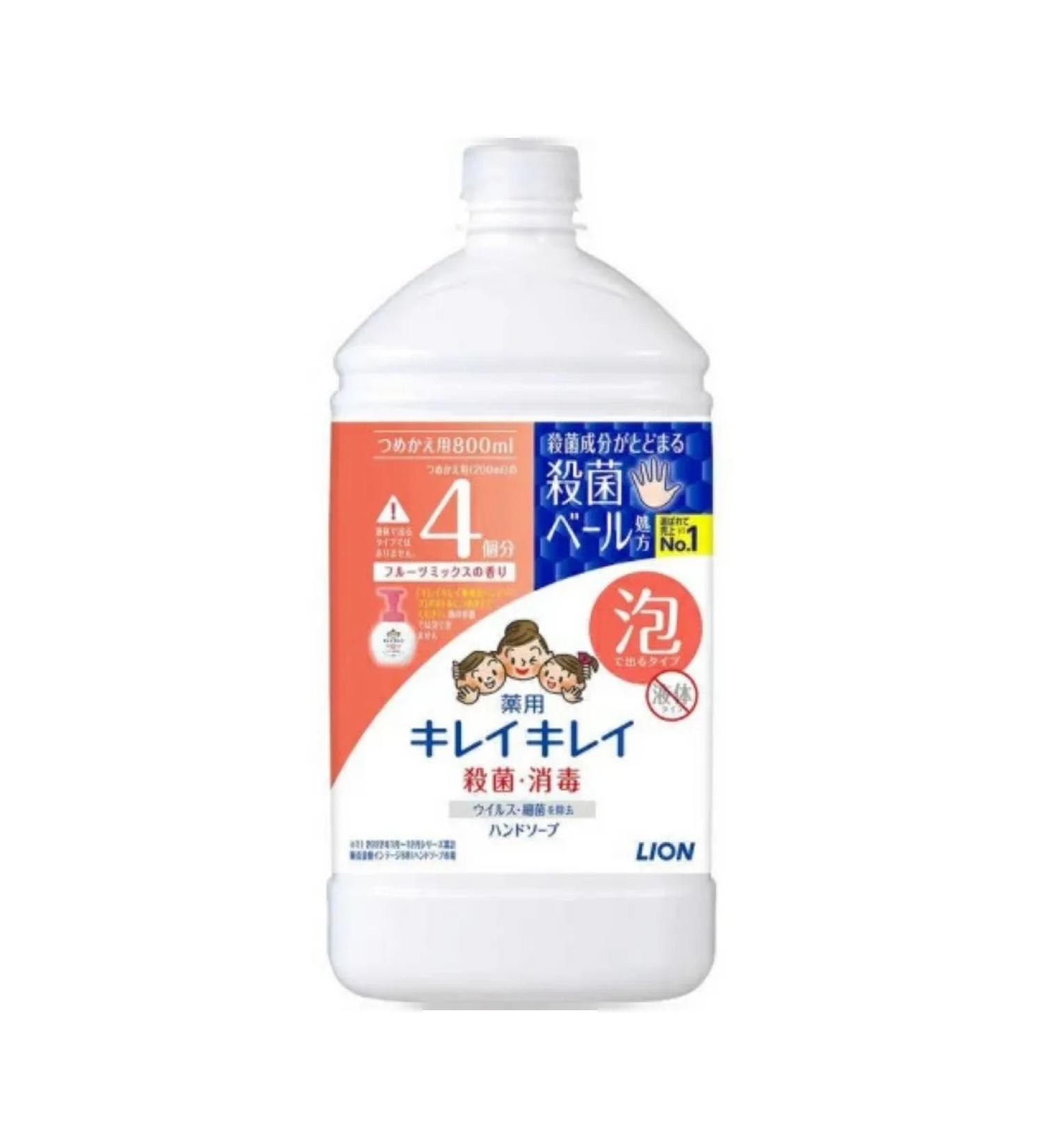 LION Kireikirei soap hand-to-hand aroma of fruit mix 800ml