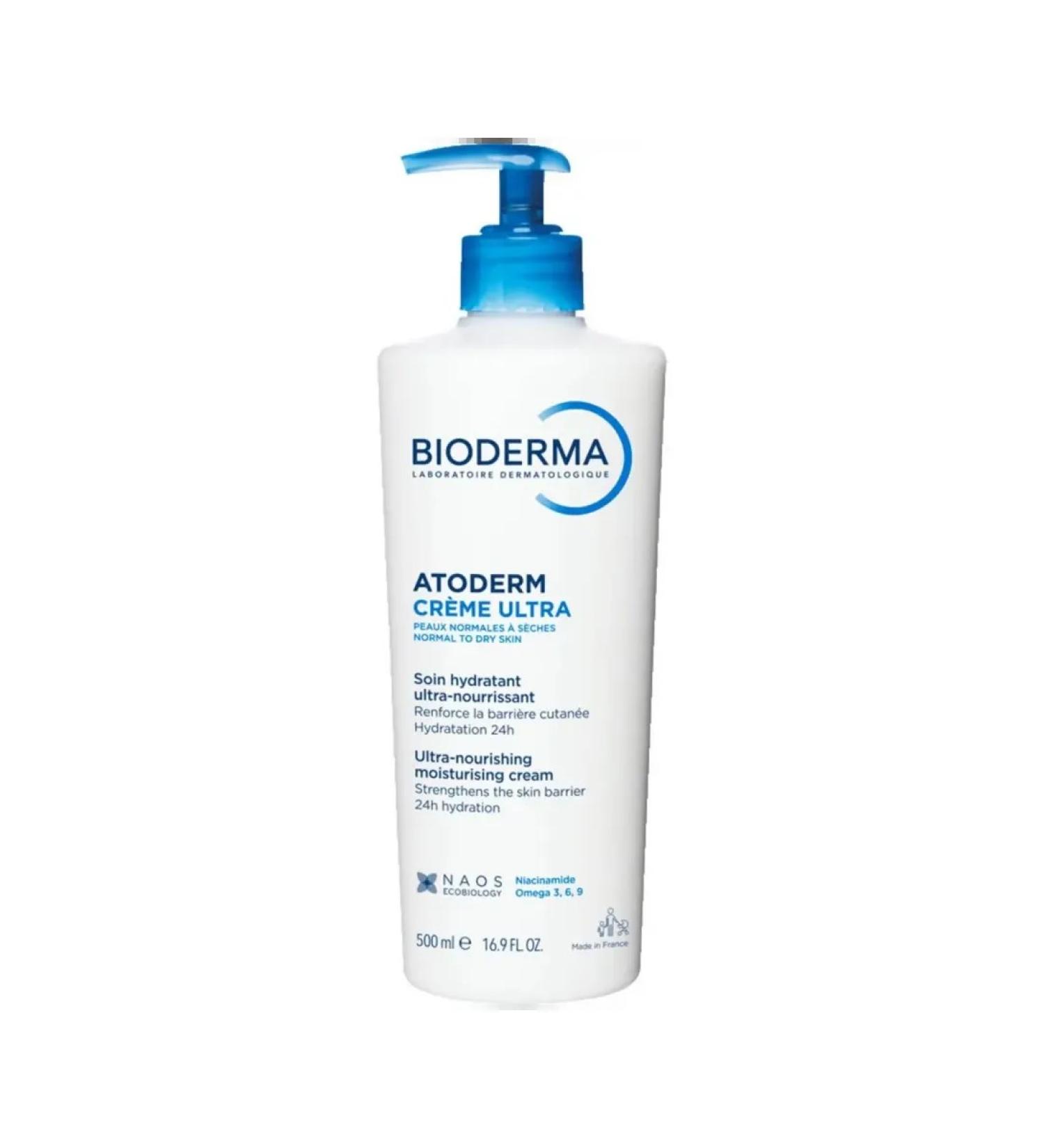 Bioderma Biooderm atoderm Cream Ultra with pomp 500ml - Buy Online on GoSupps.com
