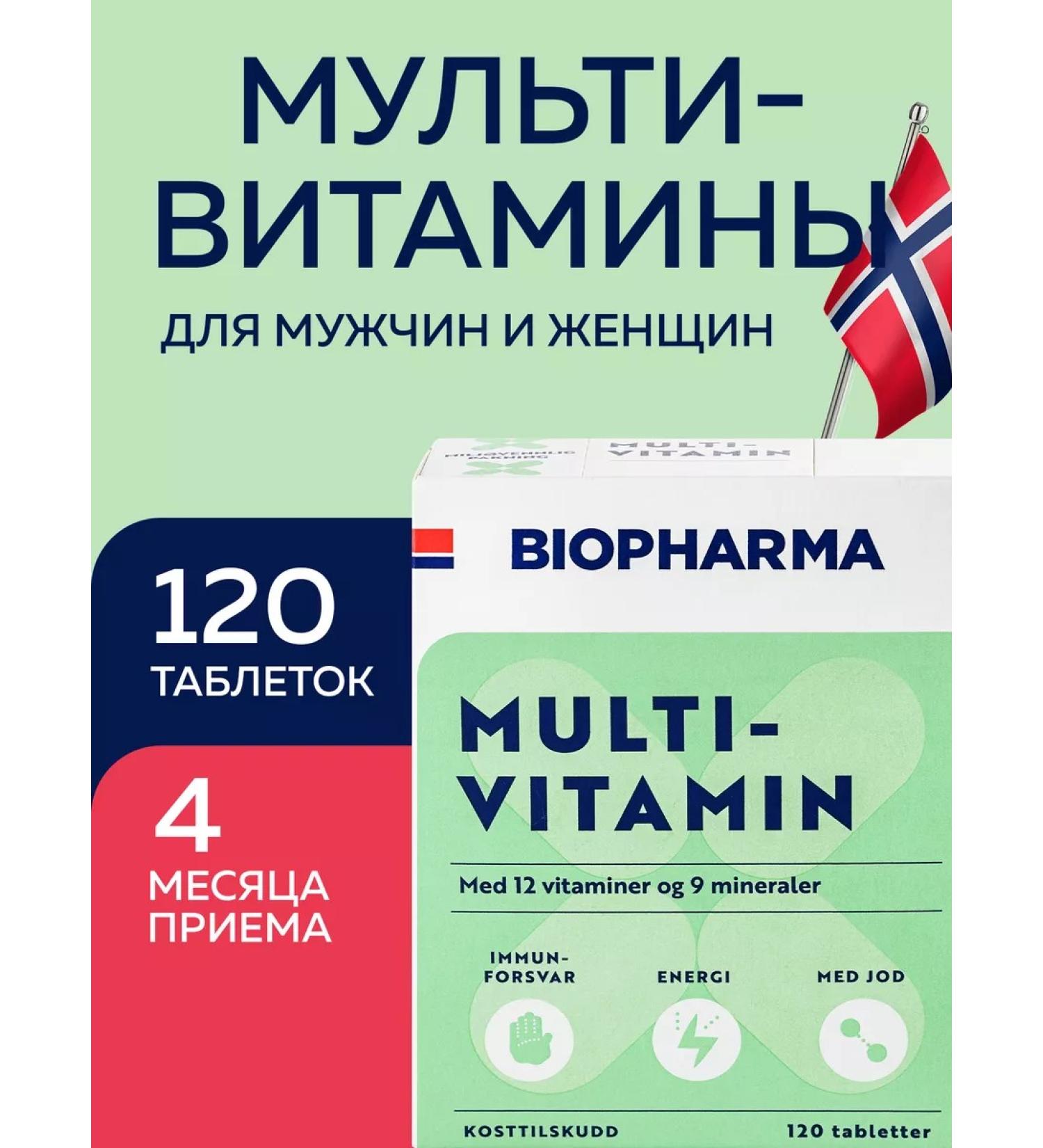 Biopharma Multivitamins complex of vitamins and minerals - Buy Online on GoSupps.com