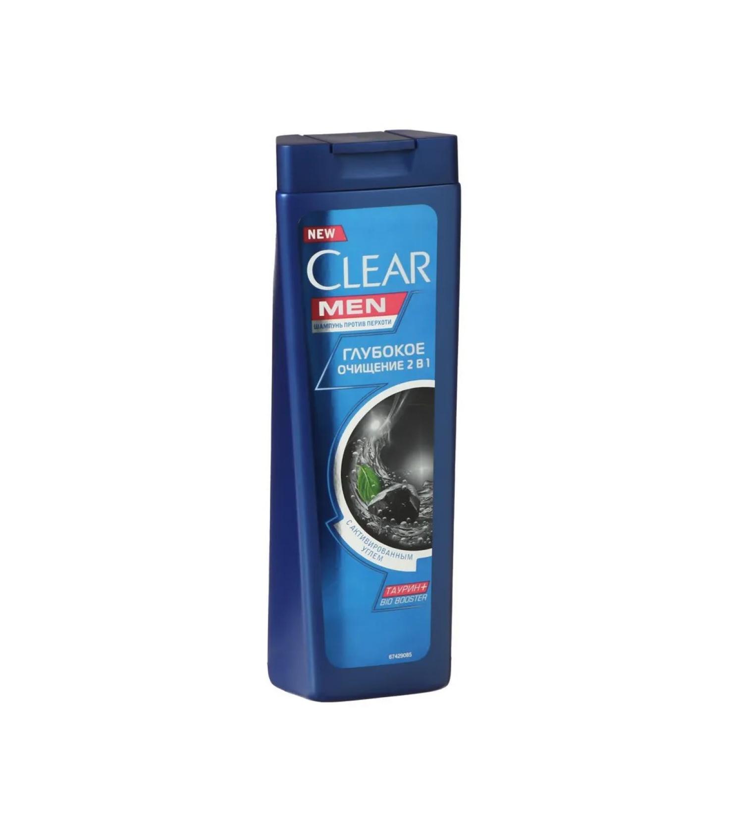 clear Shampoo against dandruff for men deep purification 2B1