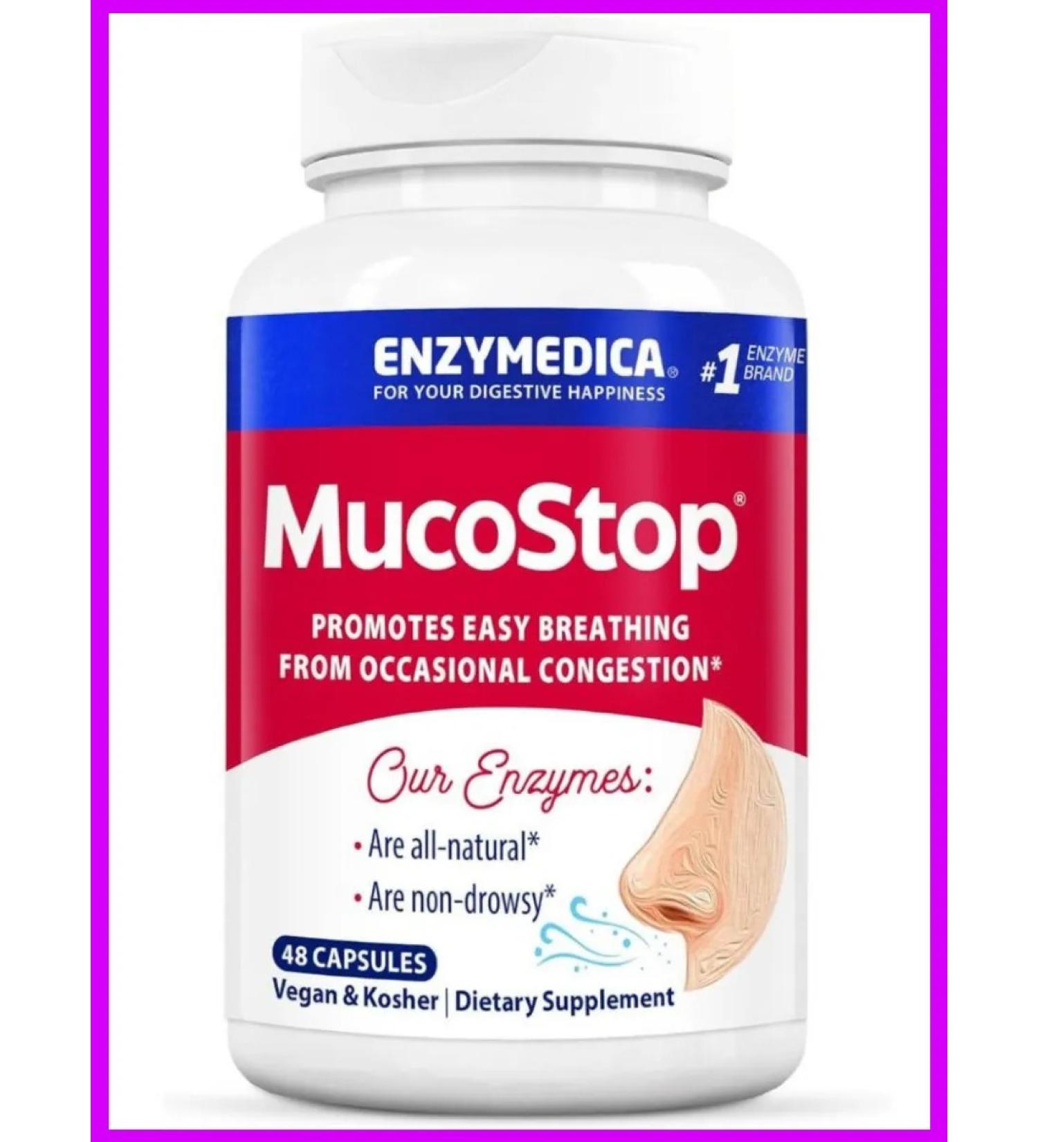 enzymedica Enzymes from nasal congestion 48 capsules - Buy Online on GoSupps.com