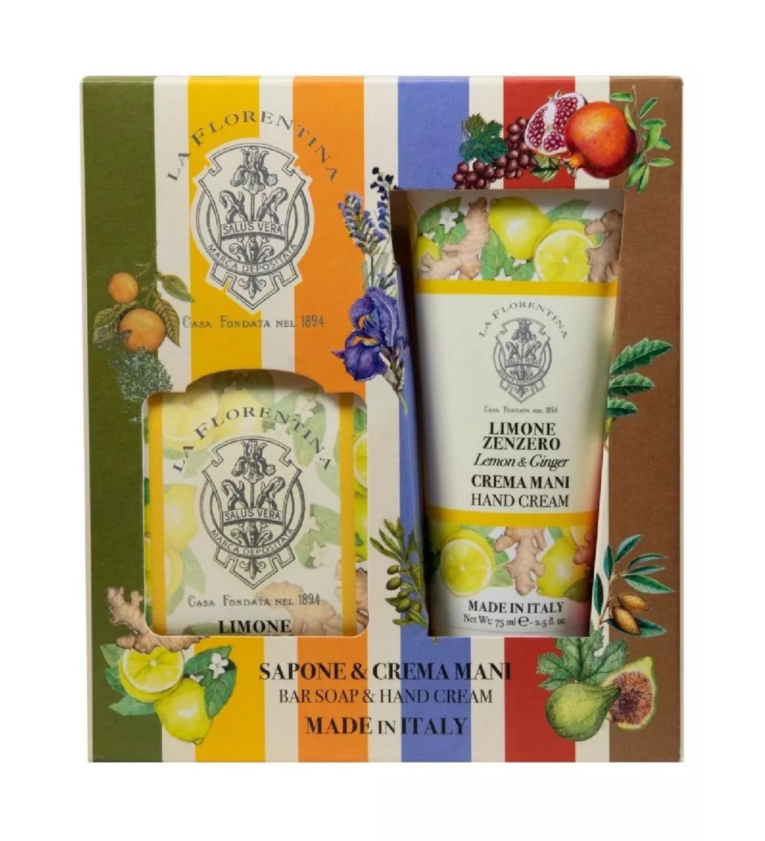 LA FLORENTINA set lemon and ginger hand cream 75 ml+-1pcs - Buy Online on GoSupps.com
