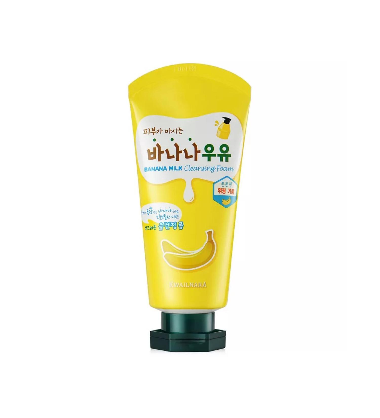WELCOS Foam for washing the face of Korea Banana Milk 120 ml - Buy Online on GoSupps.com