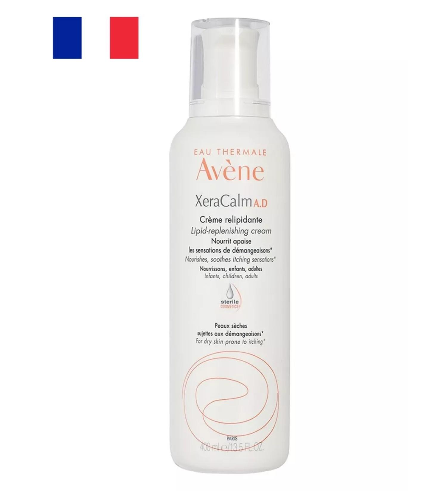AVENE Xeraacalm AD lipid -mounted cream for dry skin 400 ml - Buy Online on GoSupps.com