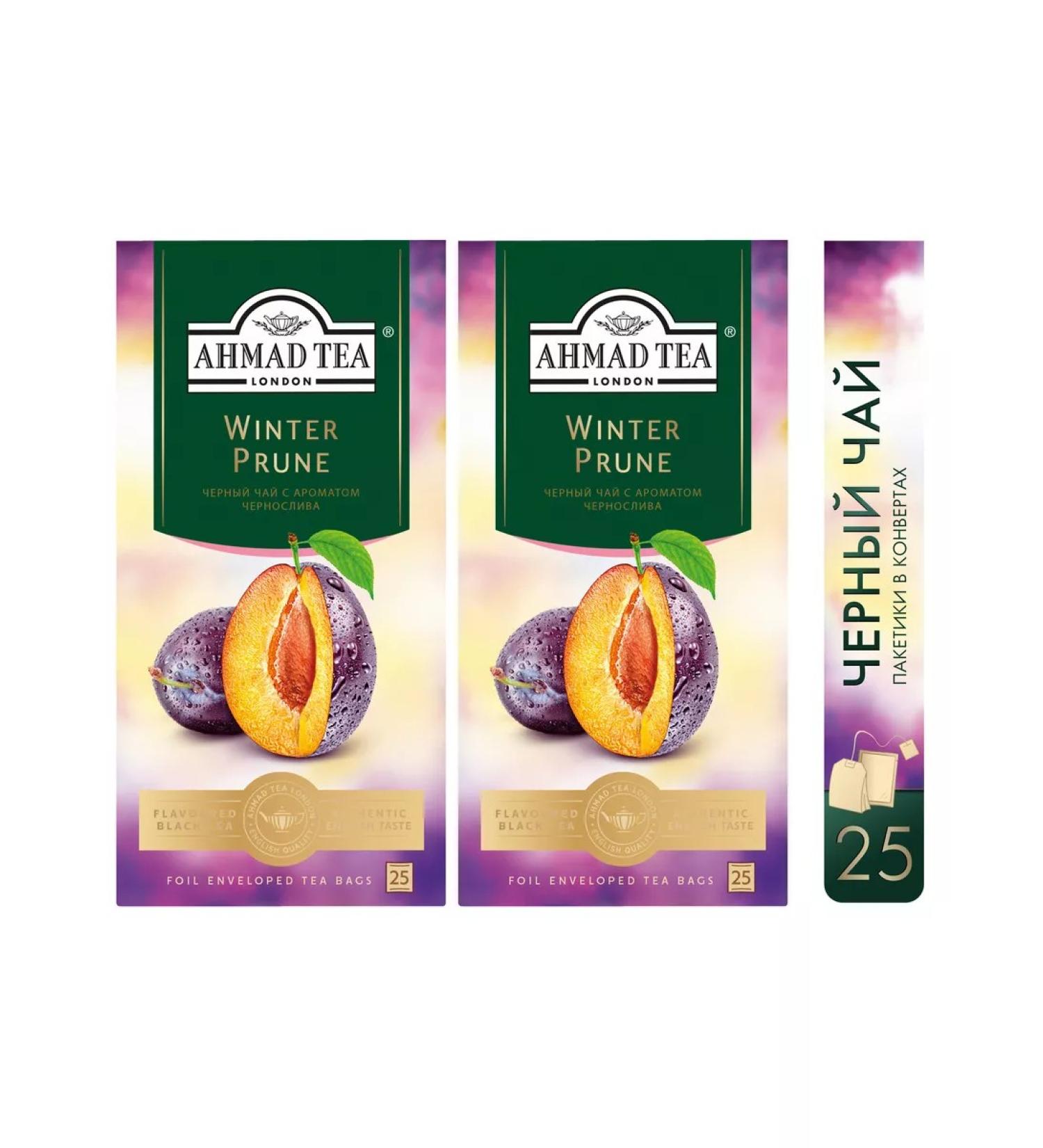 Ahmad Tea Black tea "Winter Prune" 2pcs of 25 packets. Prunes - Buy Online on GoSupps.com