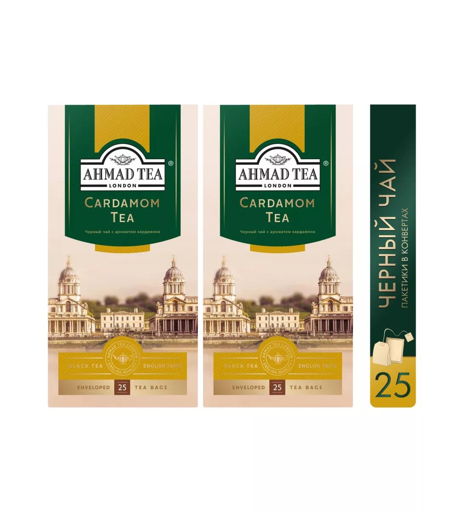 Ahmad Tea Black tea "Cardamom Tea" 2pcs of 25 packets. Cardamom - Buy Online on GoSupps.com