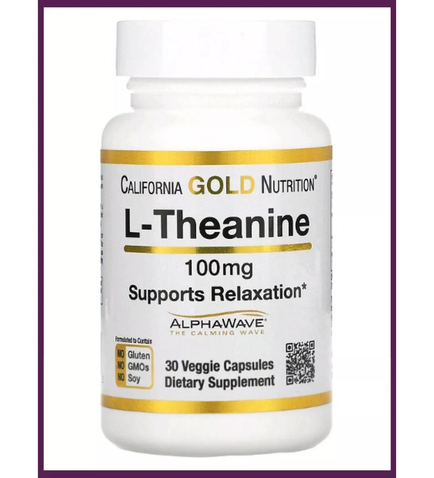 California Gold Nutrition L- Theanine - Buy Online on GoSupps.com
