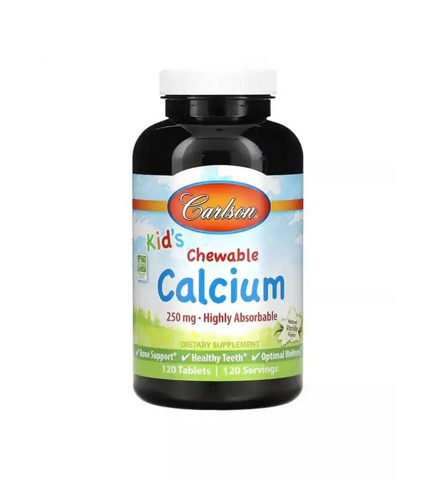 Carlson Calcium for children 250 mg 120 tablets
