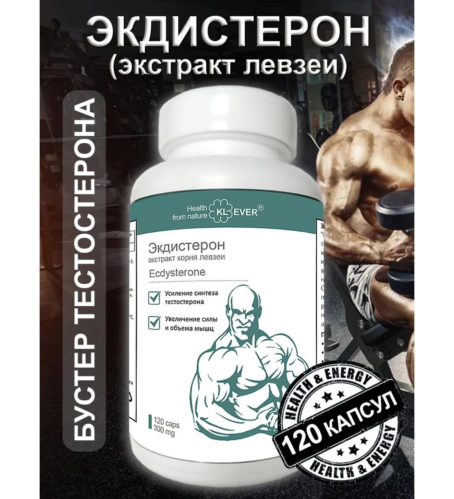 KL-EVER Ecdisterone - 120 capsules. Levzea extract. Testosterone - Buy Online on GoSupps.com