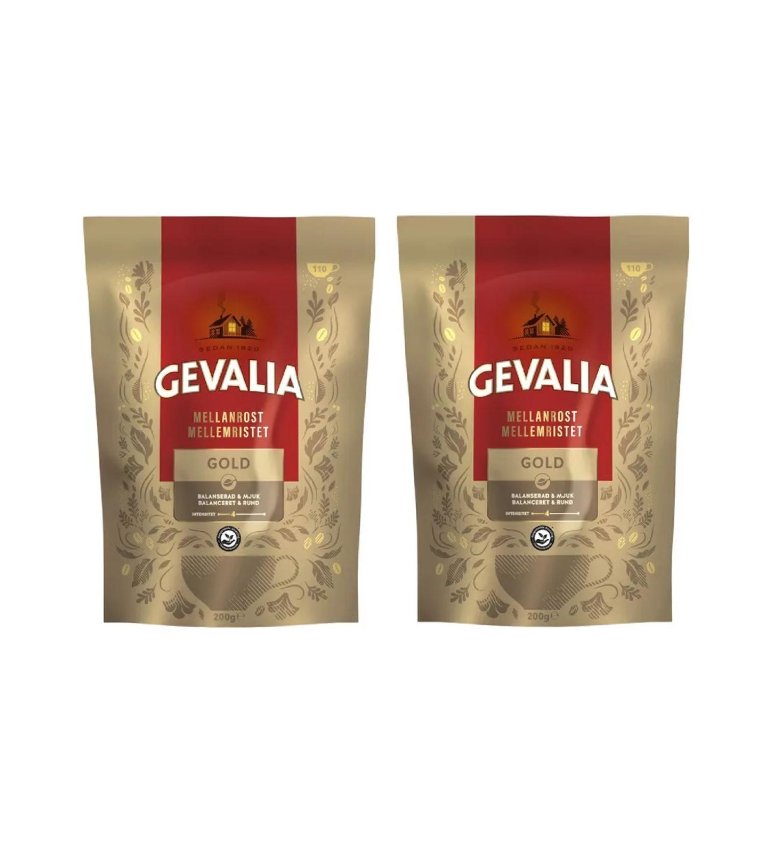 Coffee soluble gevalia Gold 2 pcs 200 grams