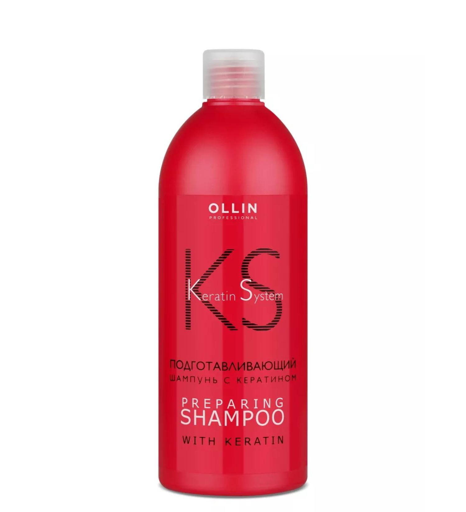 Ollin Professional Hair shampoo Keratin System Preparing 500 ml - Buy Online on GoSupps.com