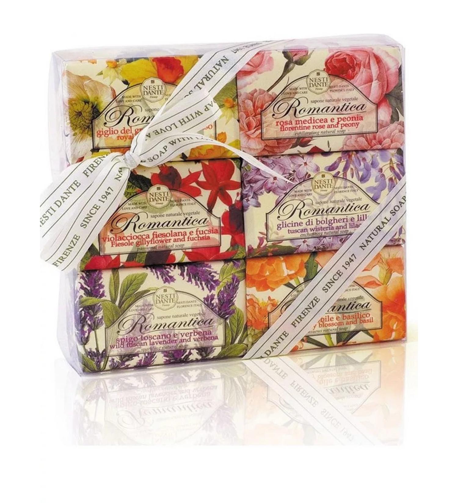 Nesti Dante Romantica soap set romance 6*150gr