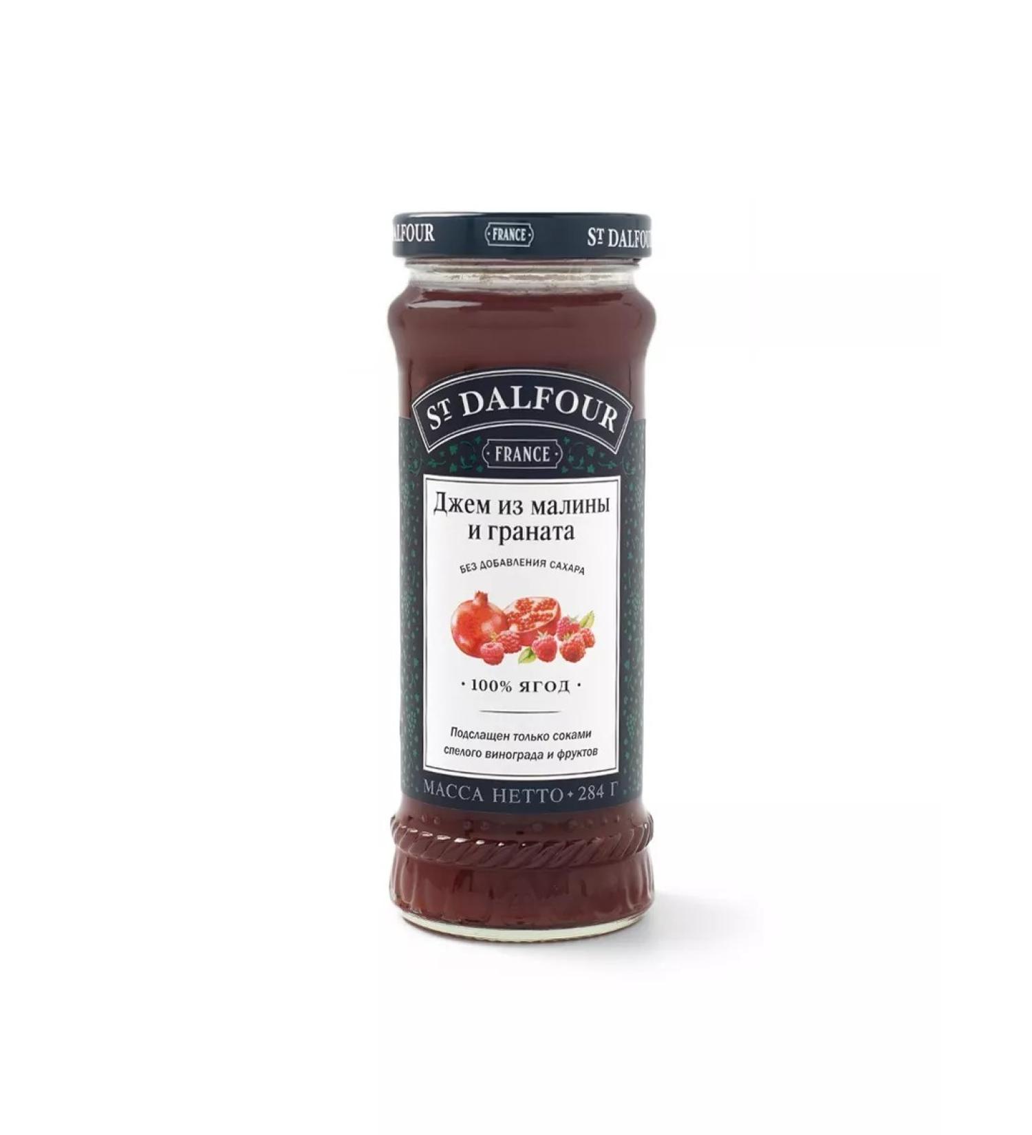 St Dalfour Raspberry jam and grenade 284 g France