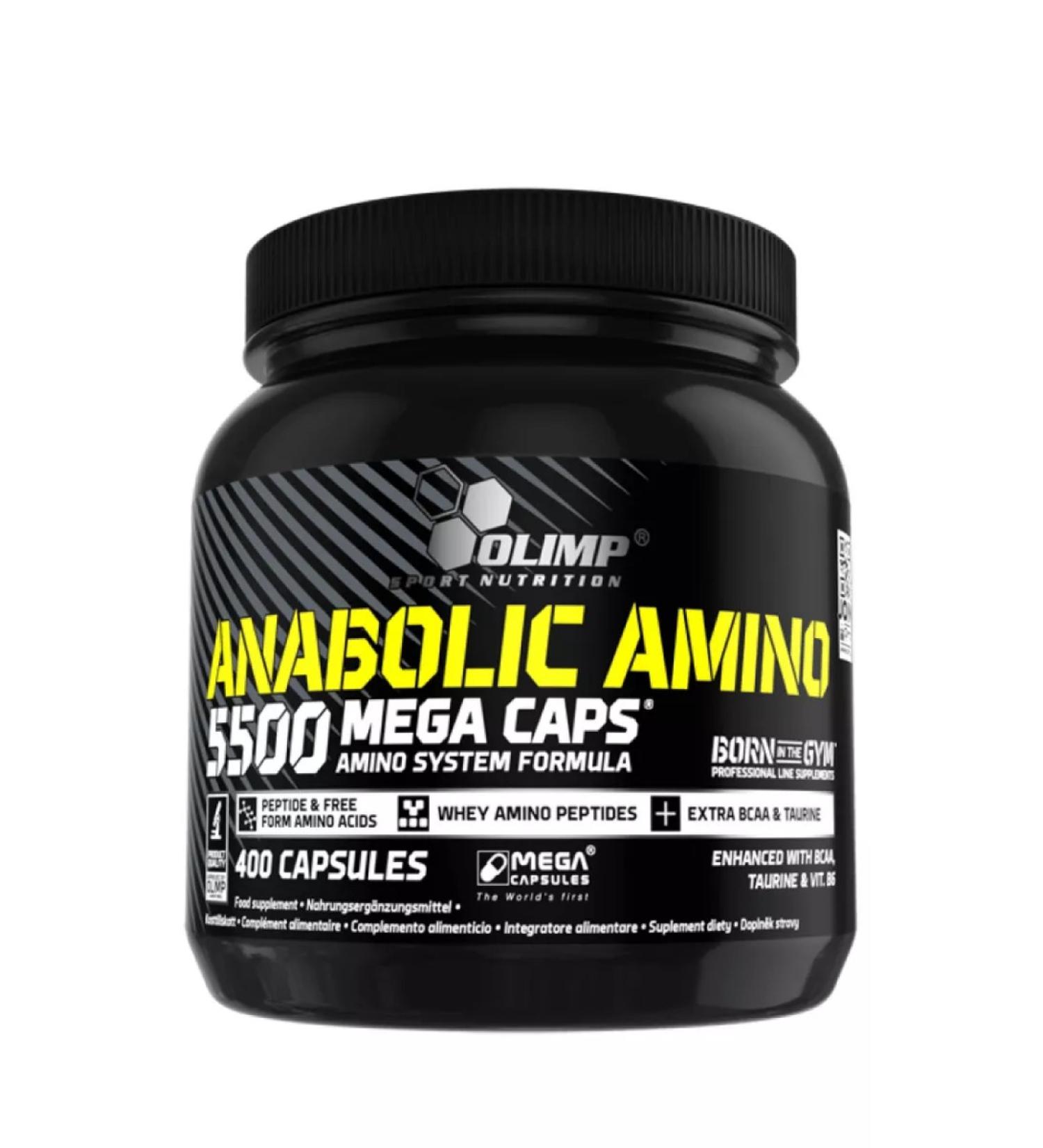 Olimp Sport Nutrition Anabolic amino 5500 1160 mg 400 caps - Buy Online on GoSupps.com