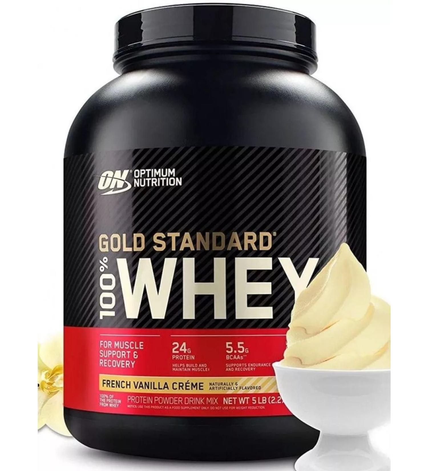 Optimum Nutrition Protein Whey French vanilla 2270 g - Buy Online on GoSupps.com