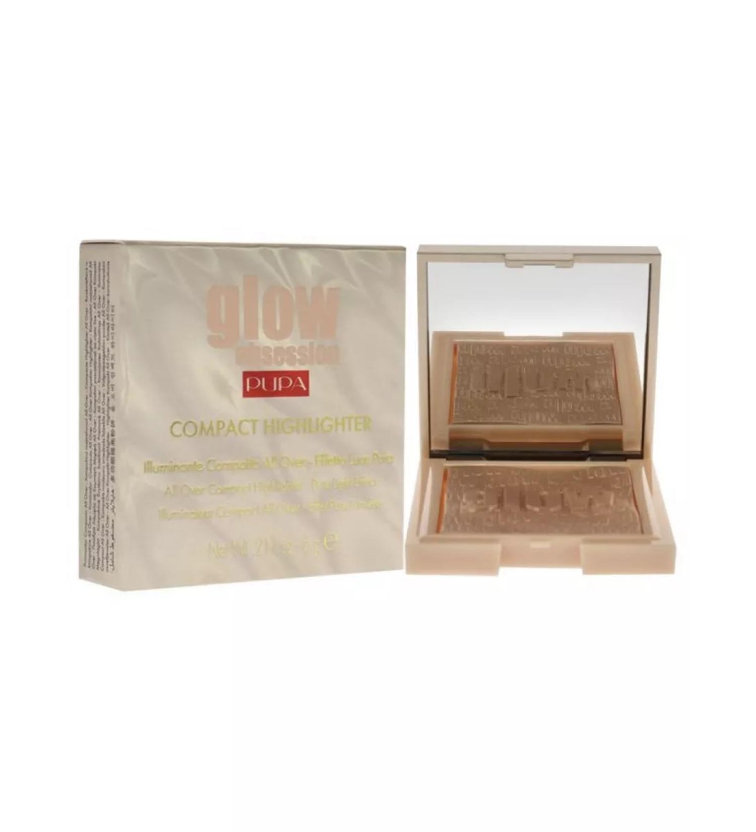 Pupa Compact Highlaiter for the face Glow Obsession 100 Light Gold - Buy Online on GoSupps.com